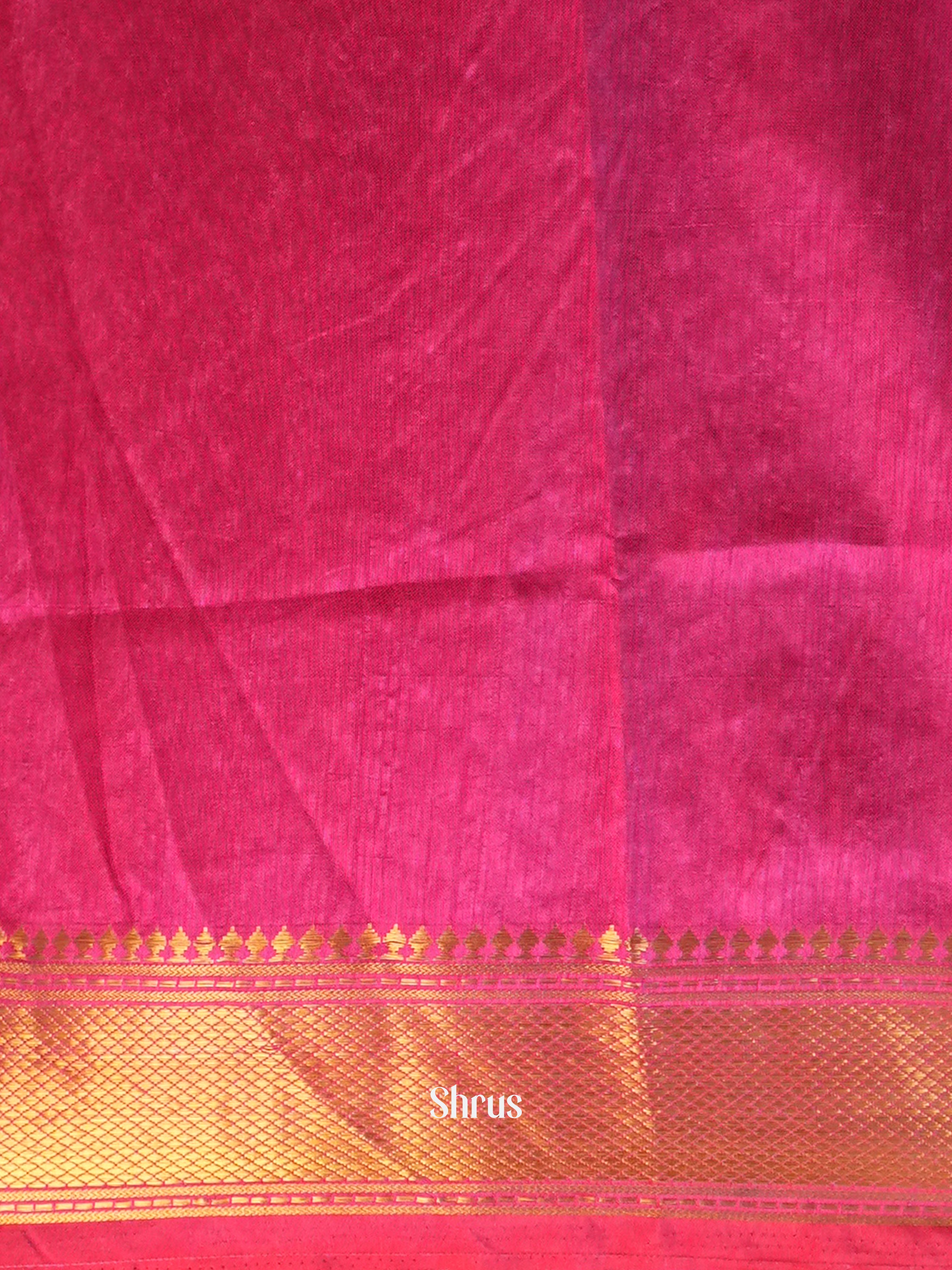 Purple & Pink - Semi Patola Saree - Shop on Shrus.com