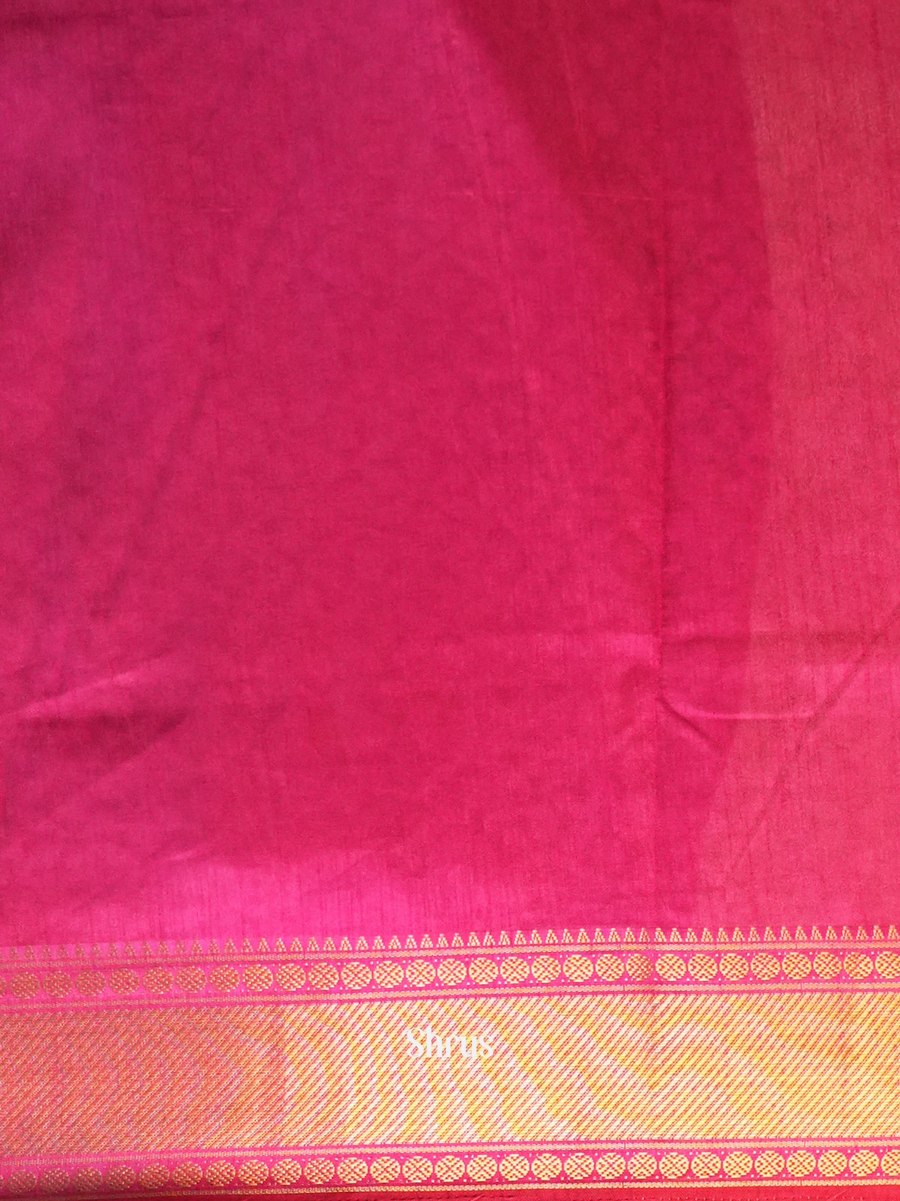 Purple & Pink - Semi Patola Saree - Shop on Shrus.com