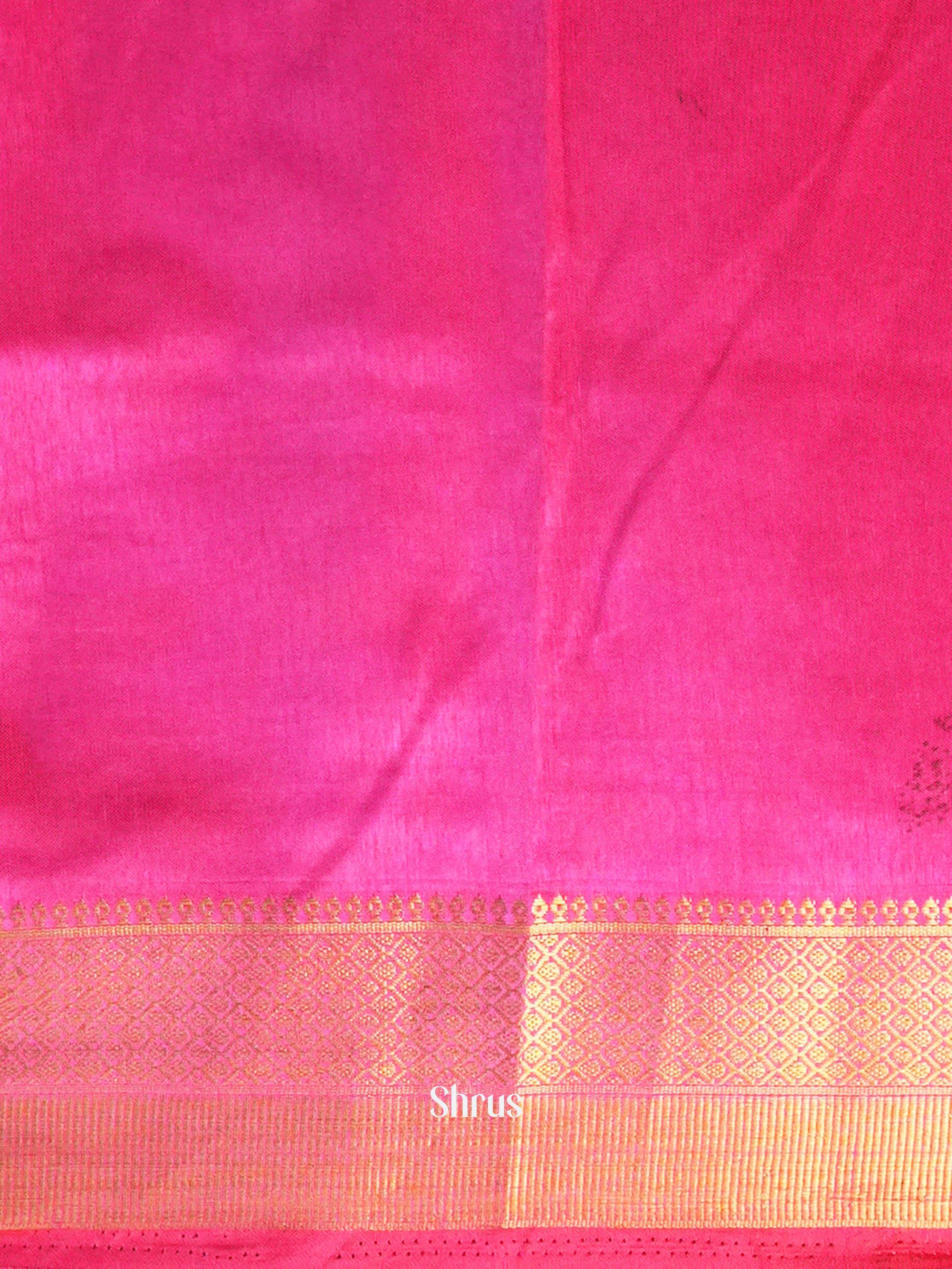 Purple & Pink - Semi Patola Saree - Shop on Shrus.com