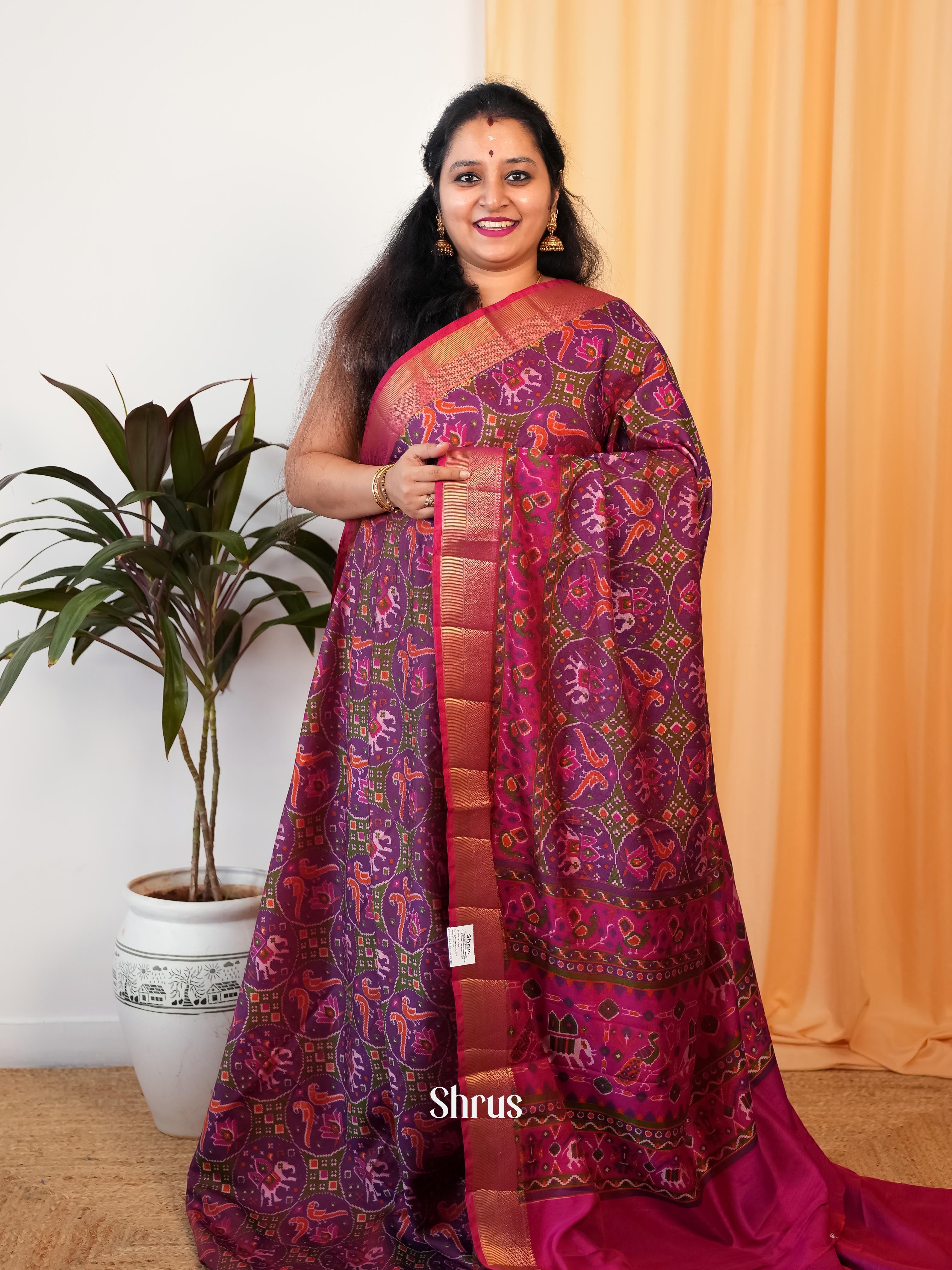 CIS19528 - Semi Patola Saree - Shop on Shrus.com