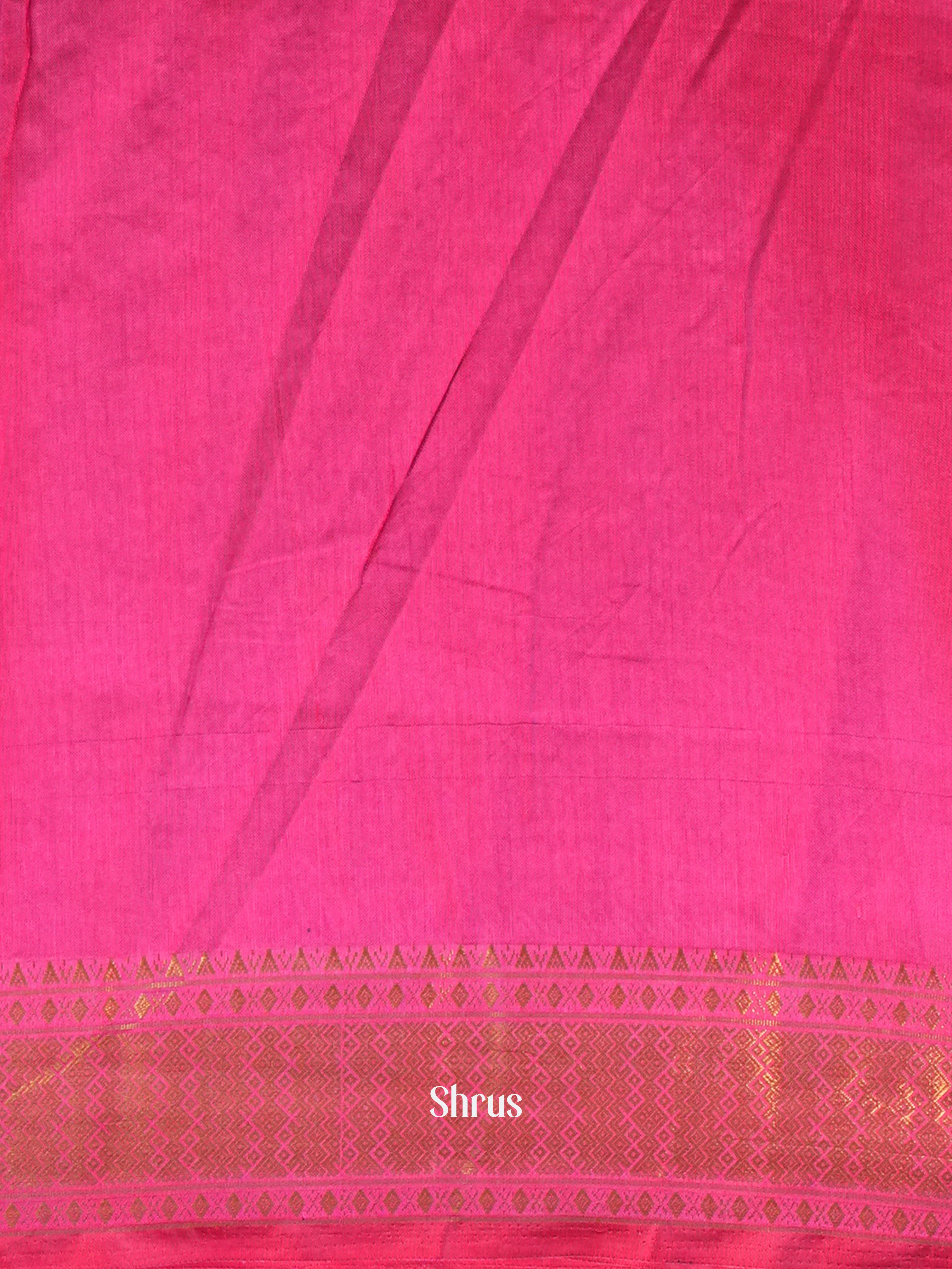 Purple & Pink - Semi Patola Saree - Shop on Shrus.com