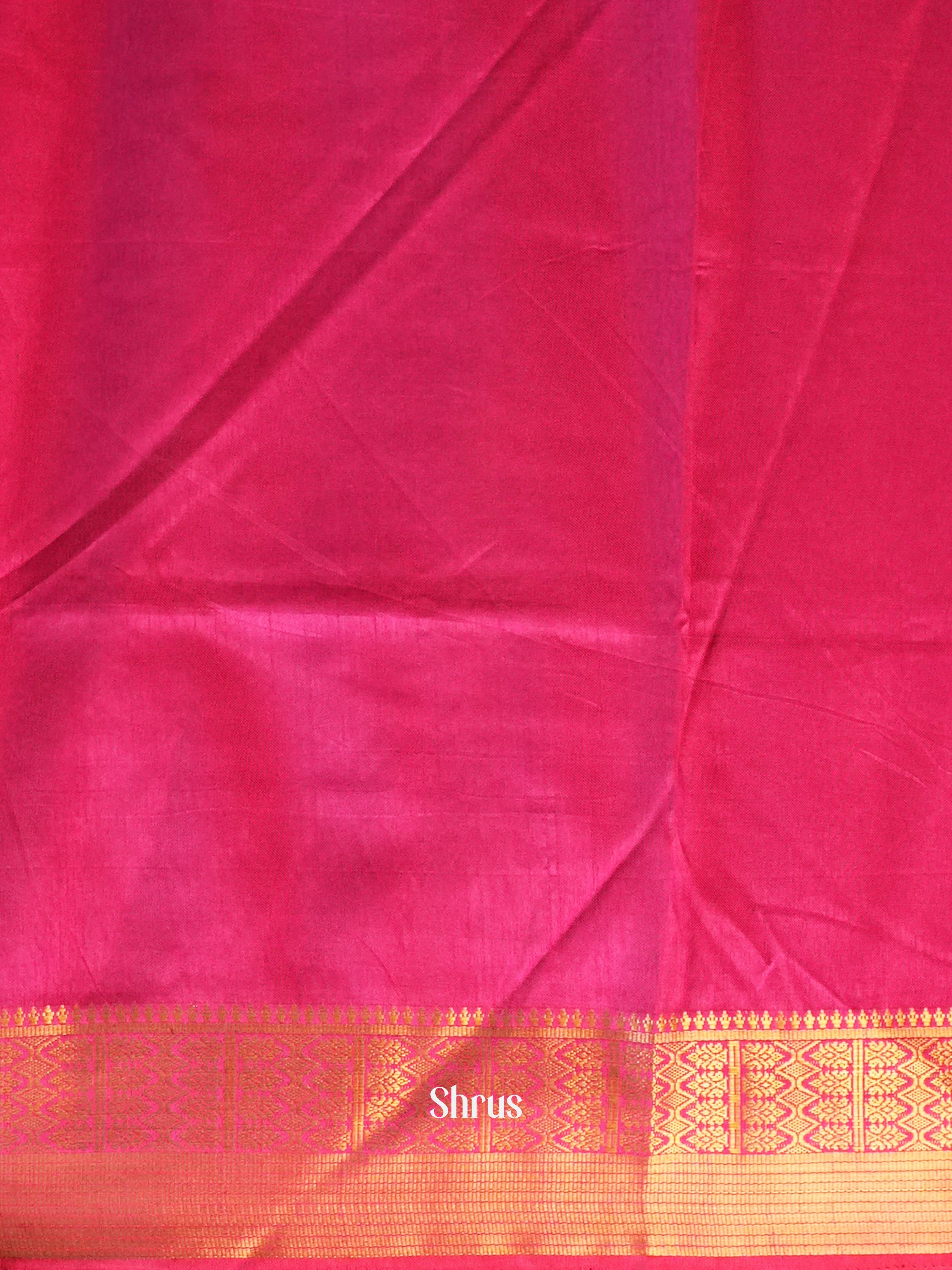 Purple & Pink - Semi Patola Saree - Shop on Shrus.com