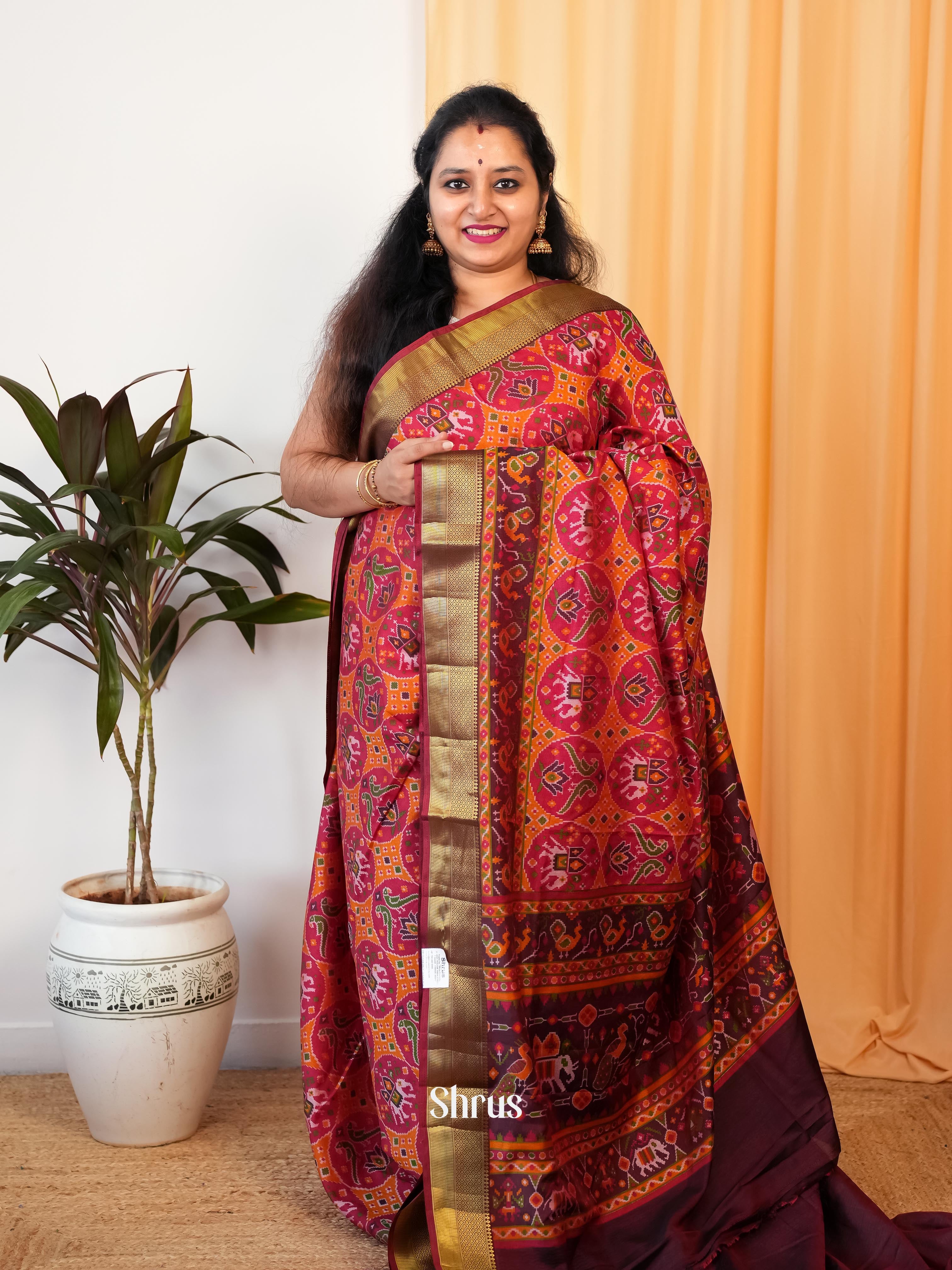 CIS19539 - Semi Patola Saree - Shop on Shrus.com