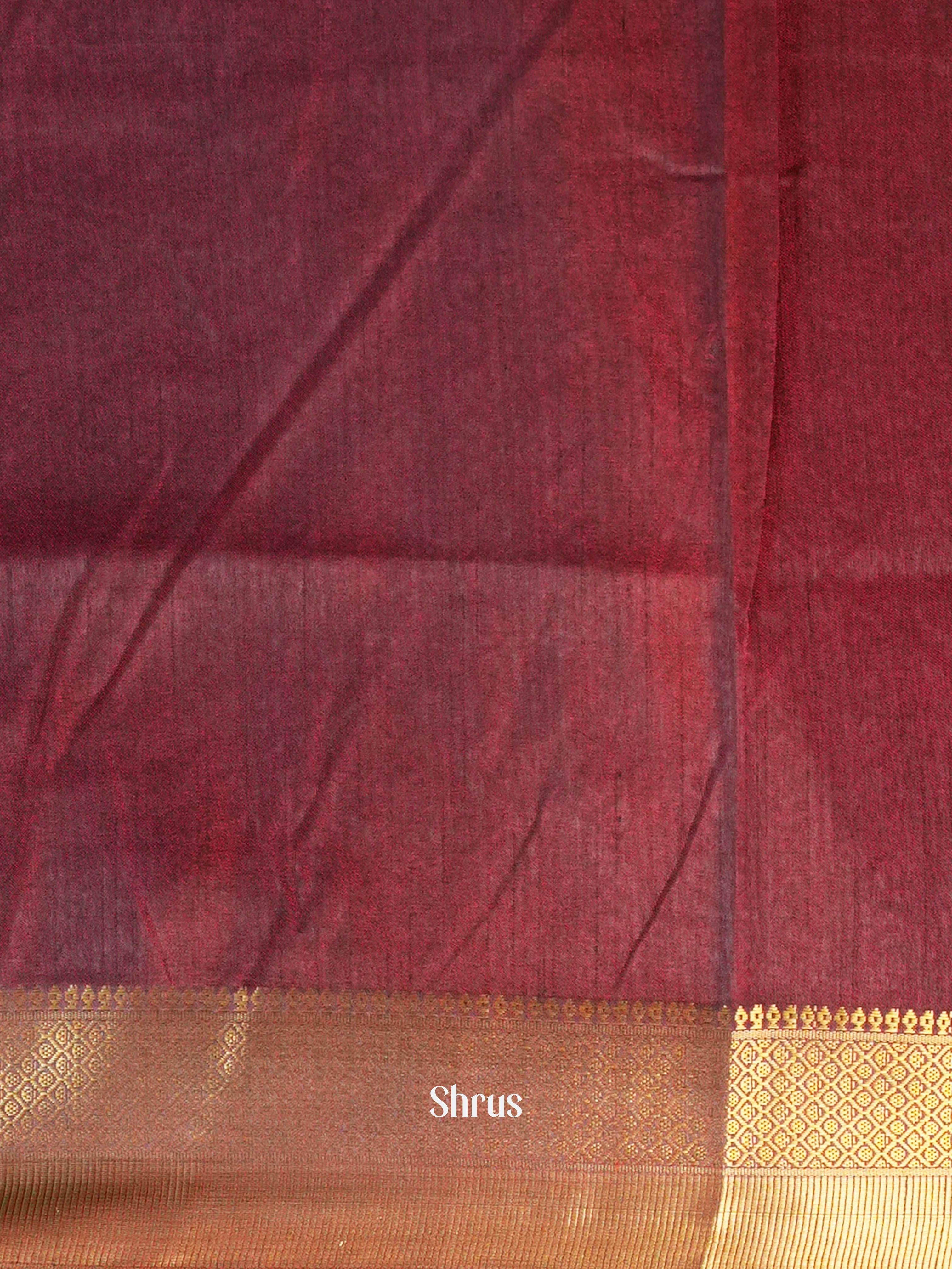 Red & Maroon - Semi Patola Saree - Shop on Shrus.com