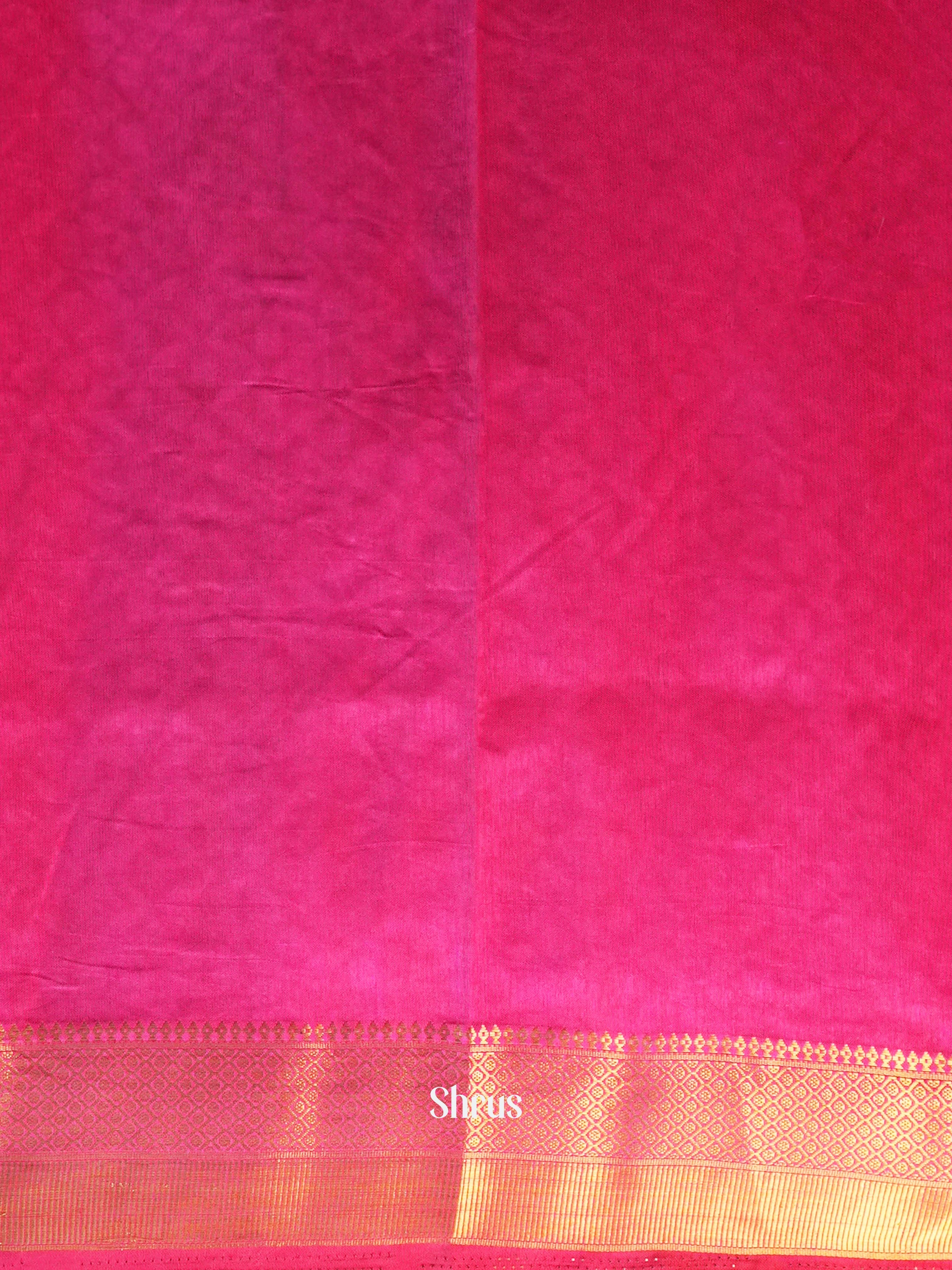 Purple & Pink - Semi Patola Saree - Shop on Shrus.com