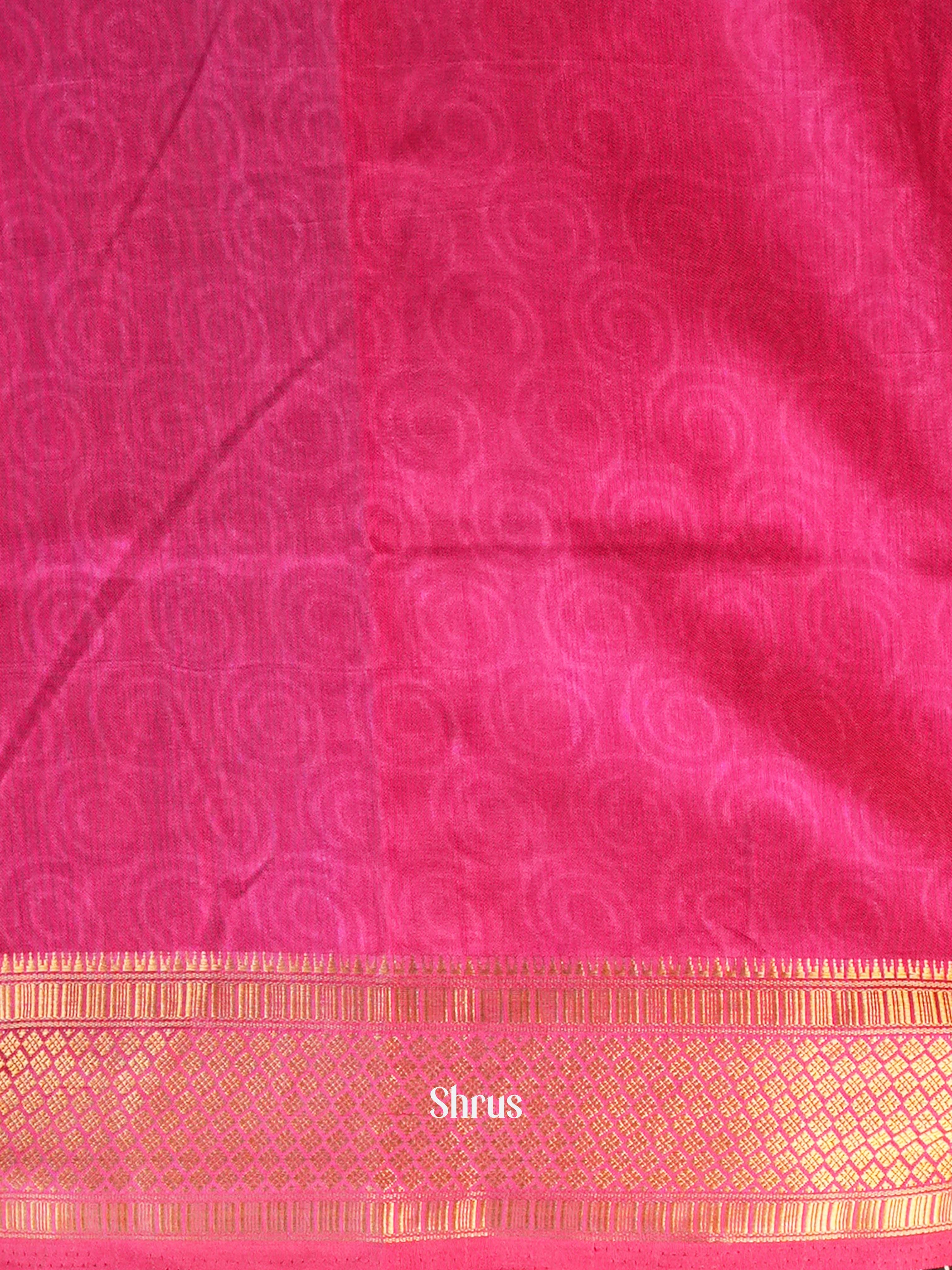 Purple & Pink - Semi Patola Saree - Shop on Shrus.com