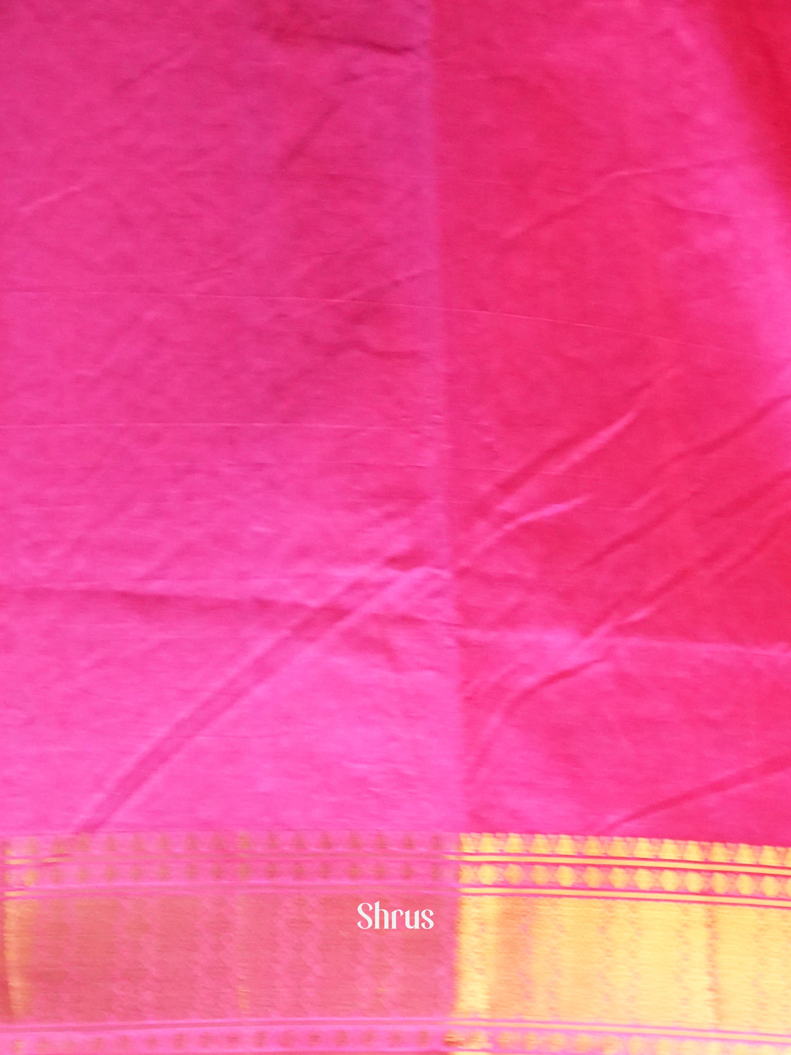 Purple & Pink - Semi Patola Saree - Shop on Shrus.com