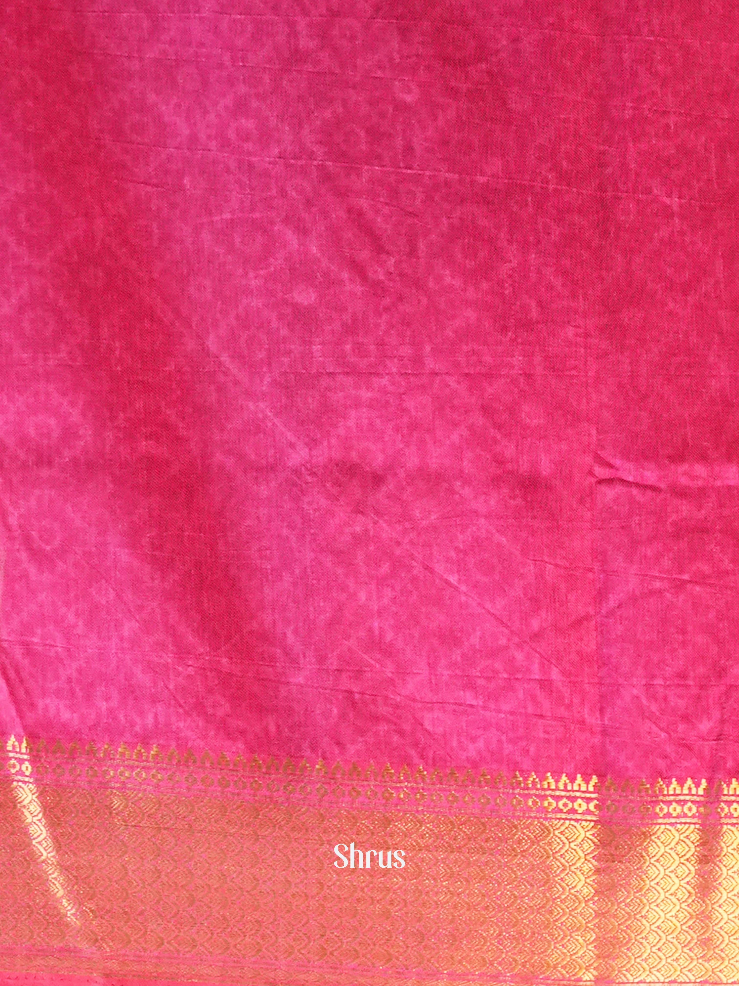 Purple & Pink - Semi Patola Saree - Shop on Shrus.com