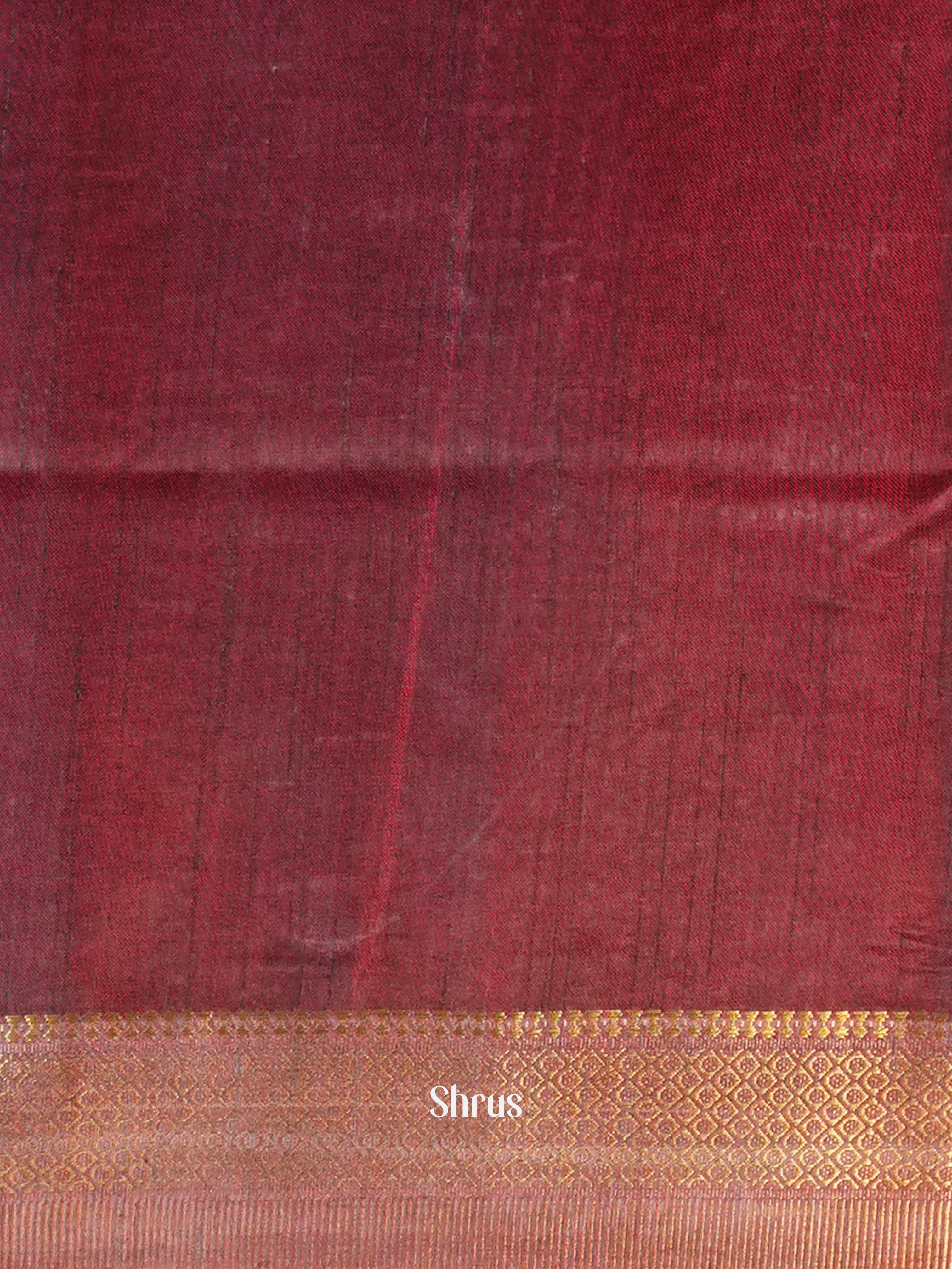 Red & Brown - Semi Patola Saree - Shop on Shrus.com