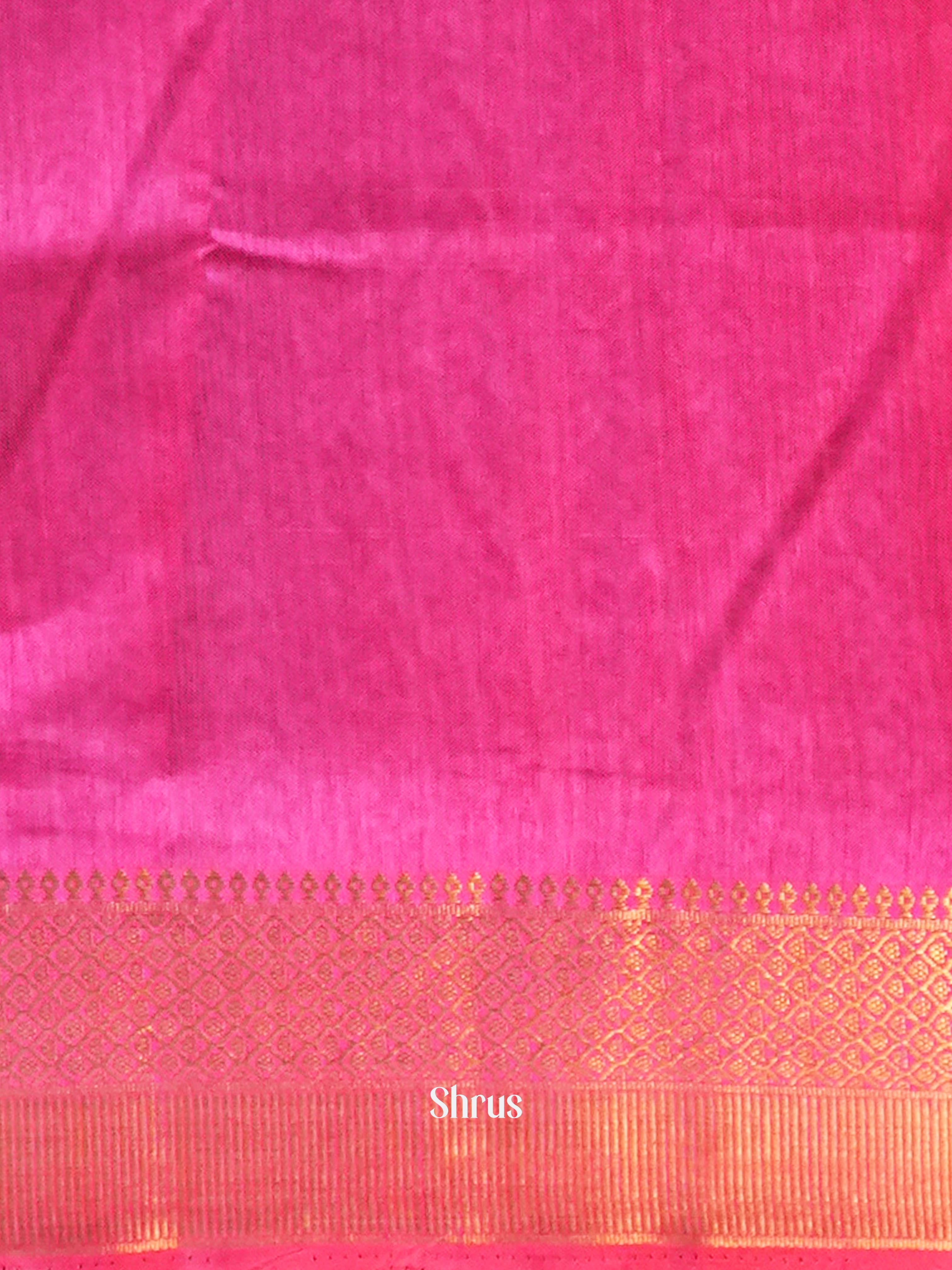 Purple & Pink - Semi Patola Saree - Shop on Shrus.com