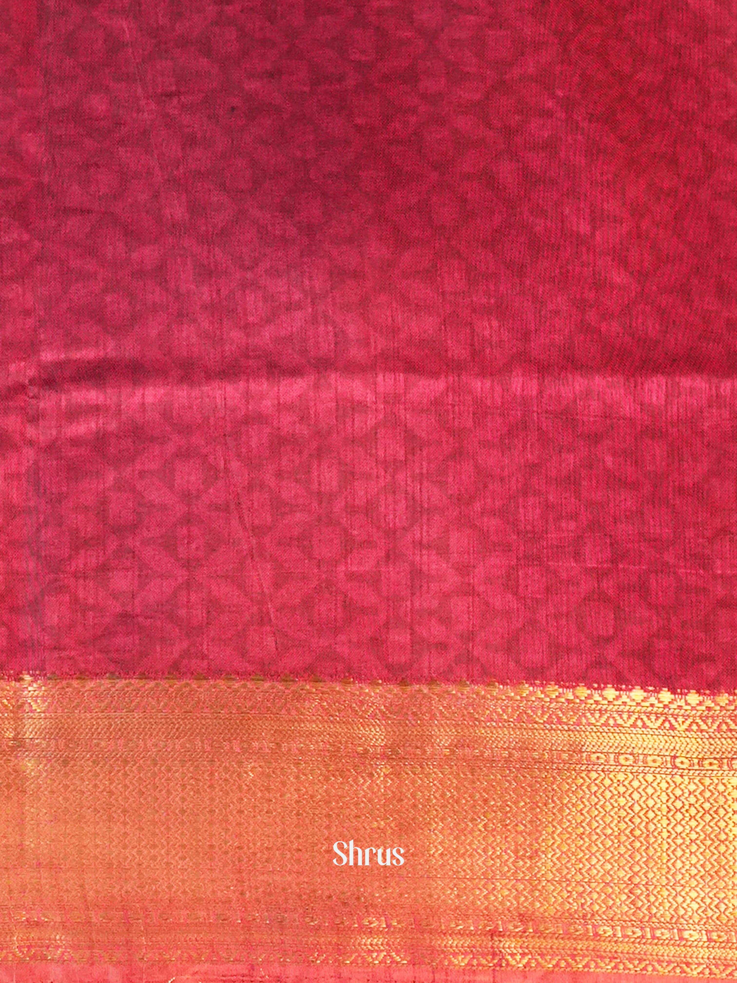 Black & Maroon - Semi Patola Saree - Shop on Shrus.com