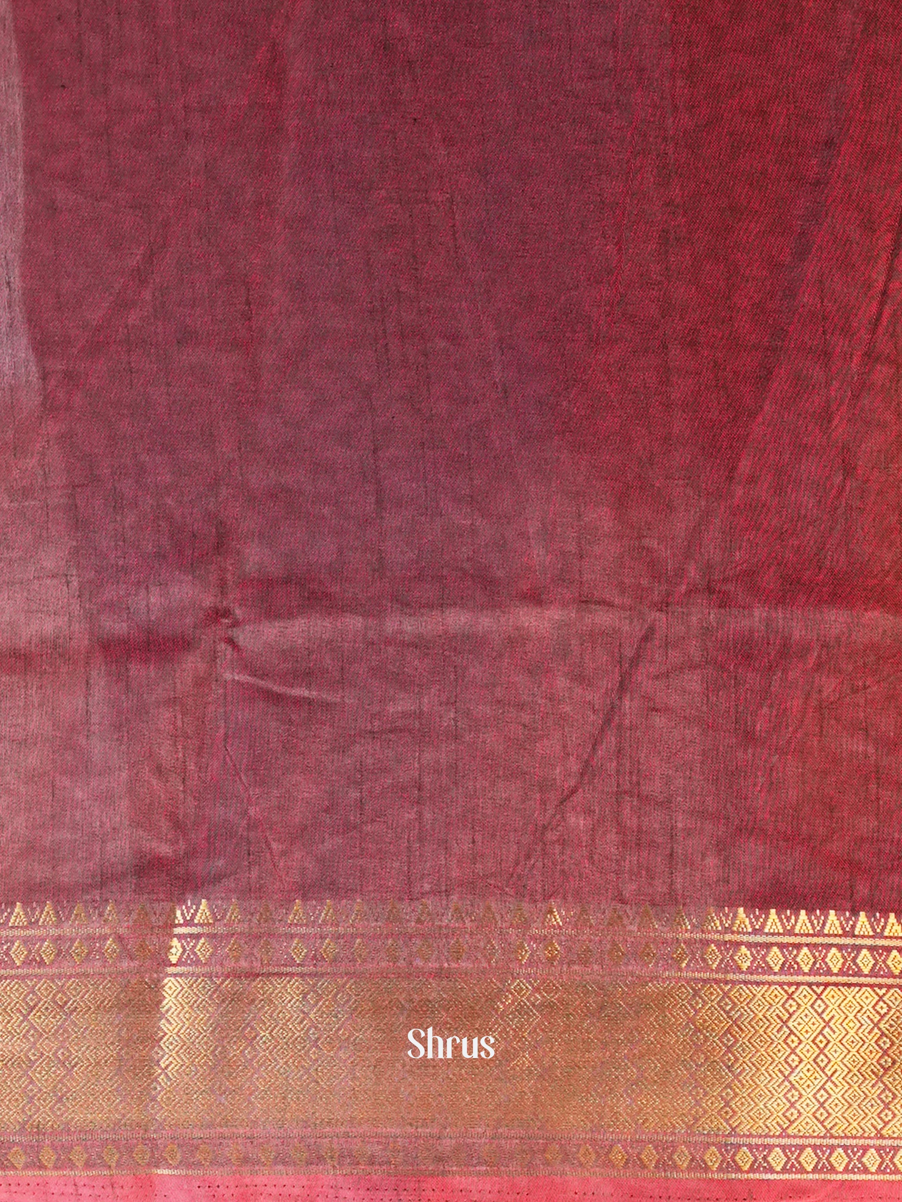 Red & Maroon - Semi Patola Saree - Shop on Shrus.com