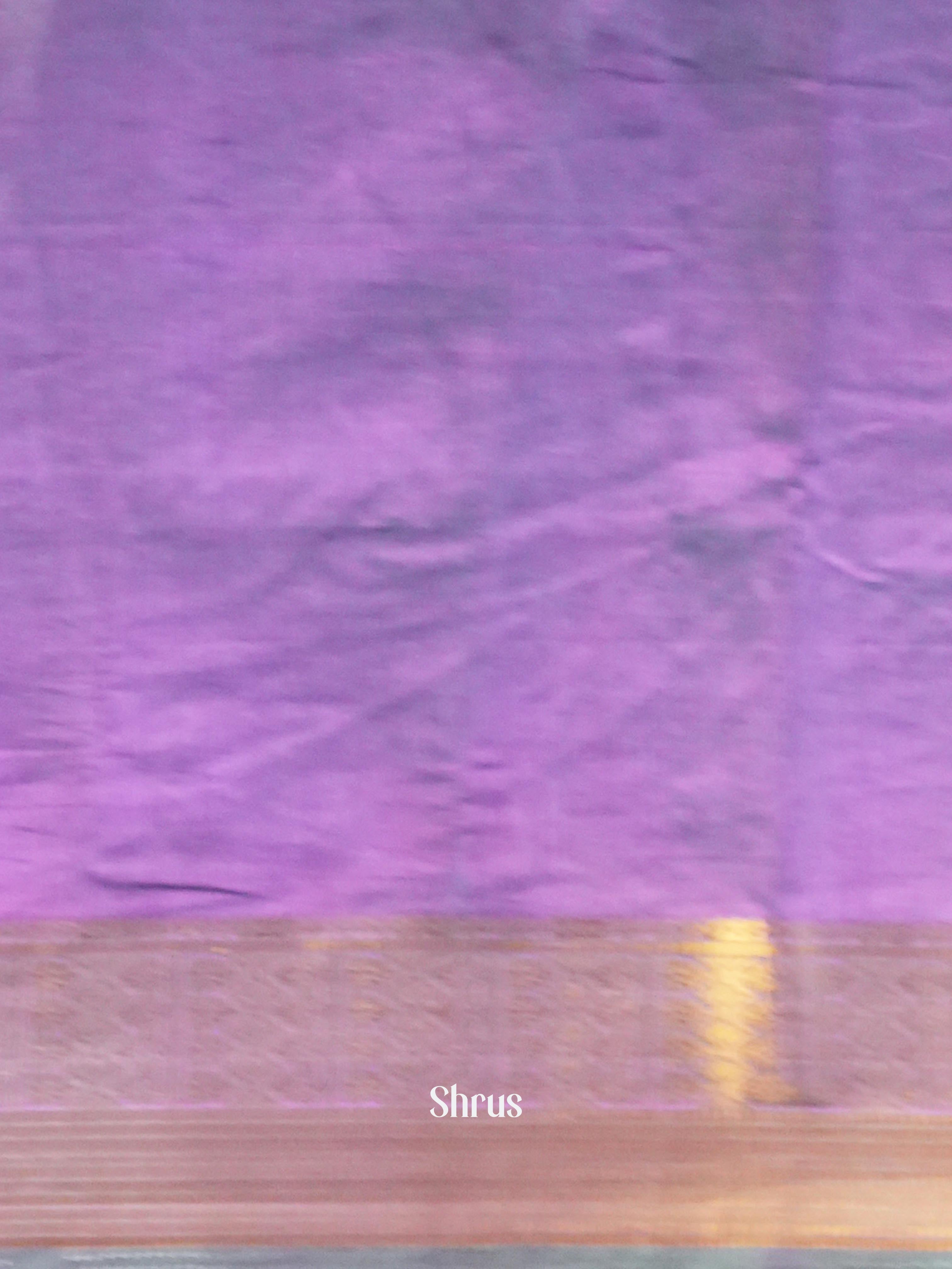 Blue & Purple - Semi Patola Saree - Shop on Shrus.com