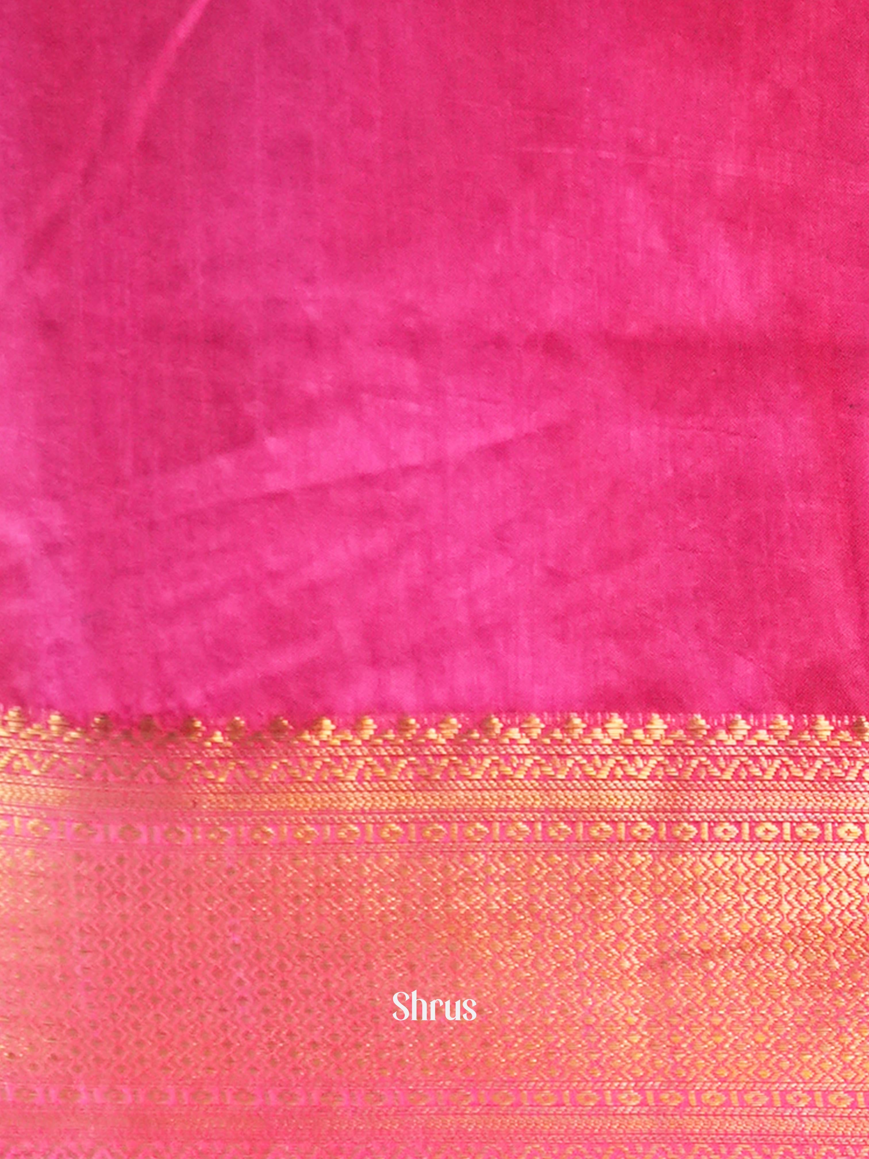 Purple & Pink - Semi Patola Saree - Shop on Shrus.com