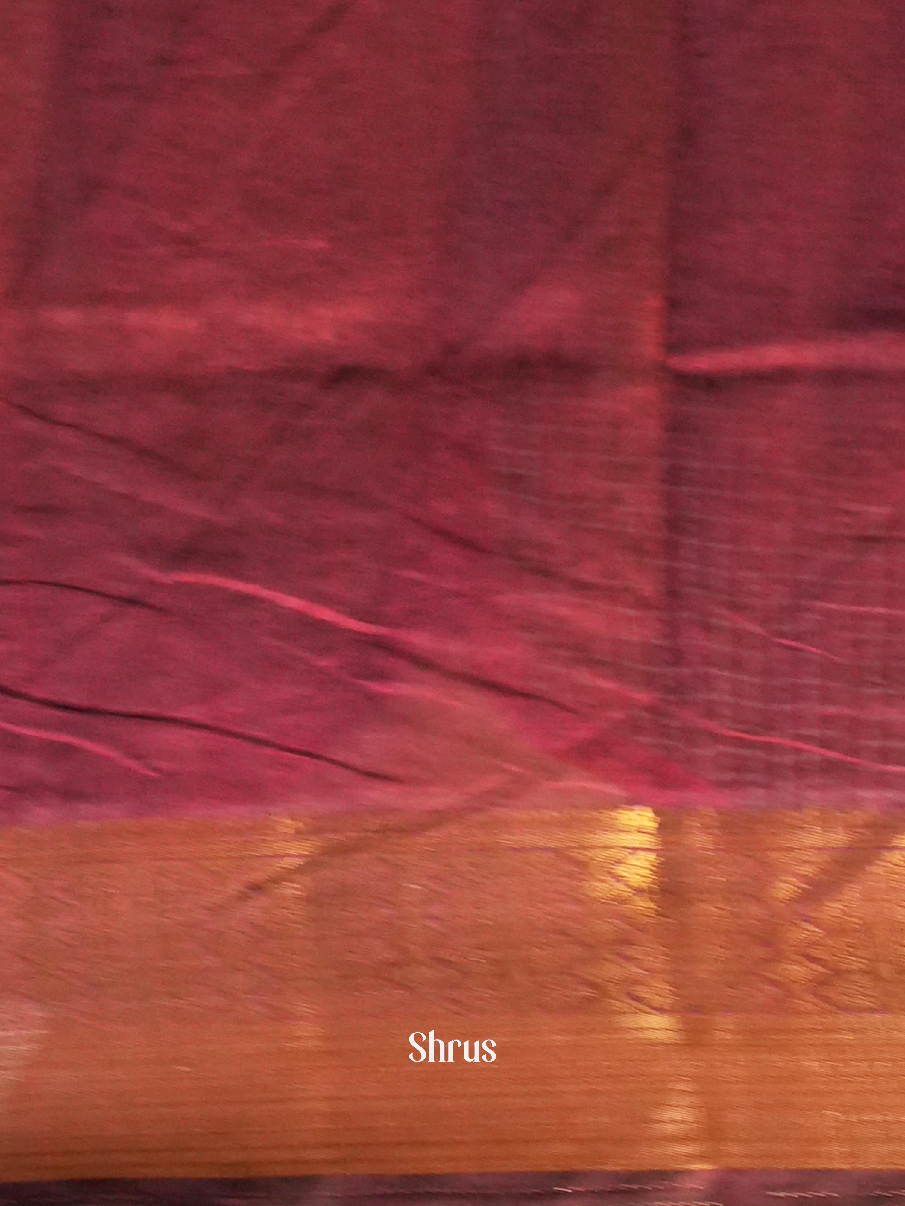 Black & Maroon - Semi Patola Saree - Shop on Shrus.com