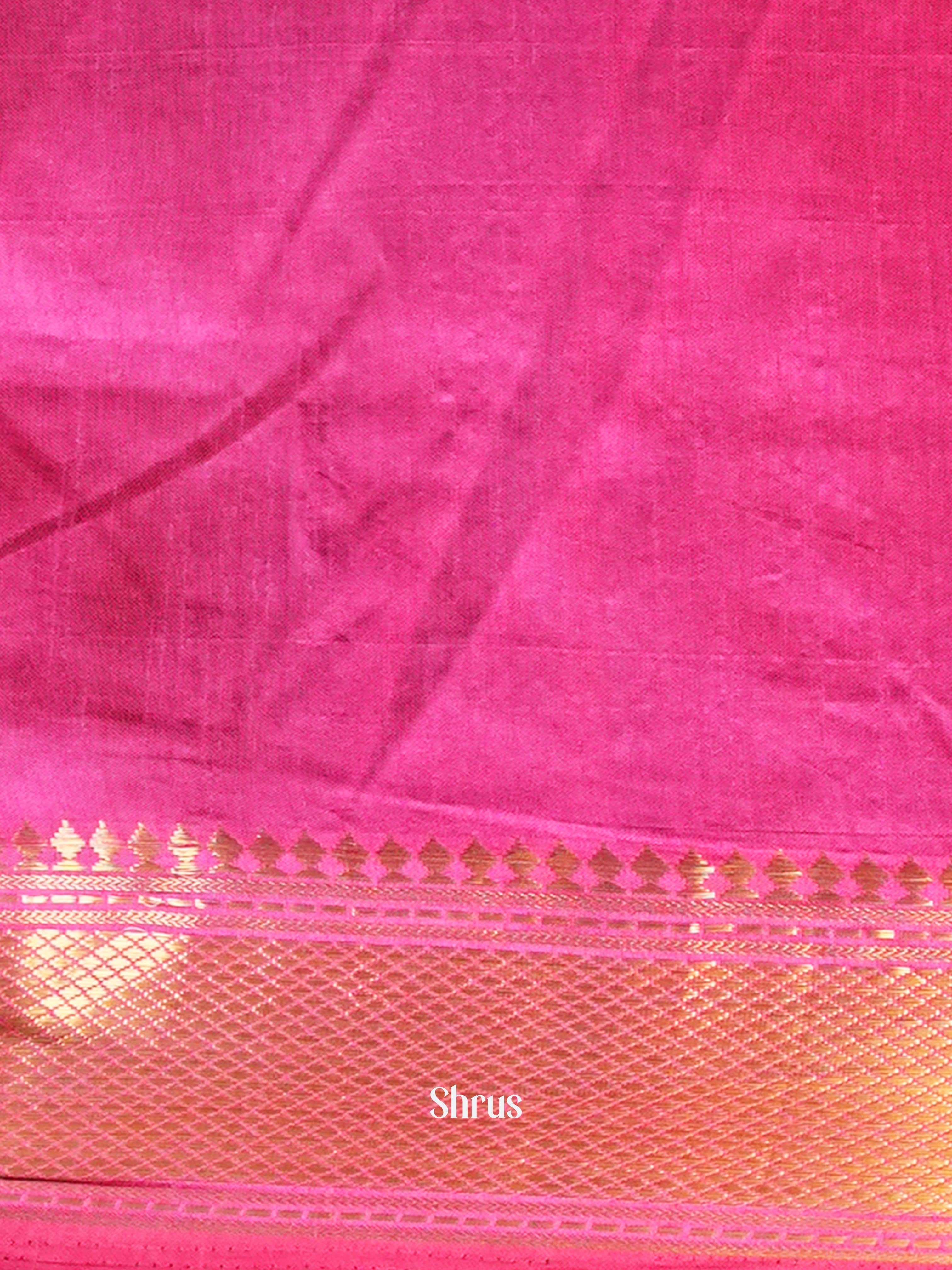 Purple & Pink - Semi Patola Saree - Shop on Shrus.com