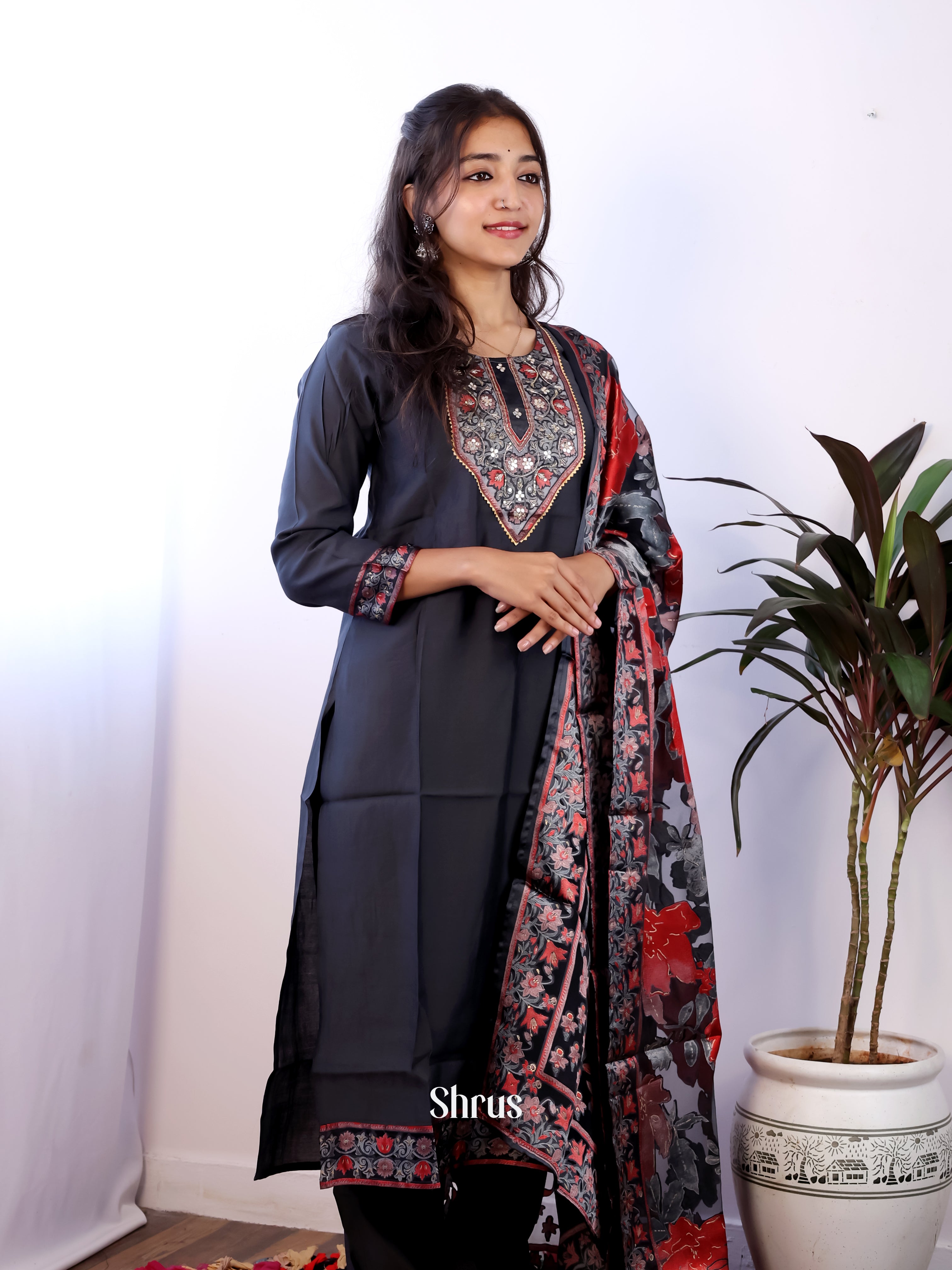 Black - 3pc Readymade Suits - Shop on Shrus.com