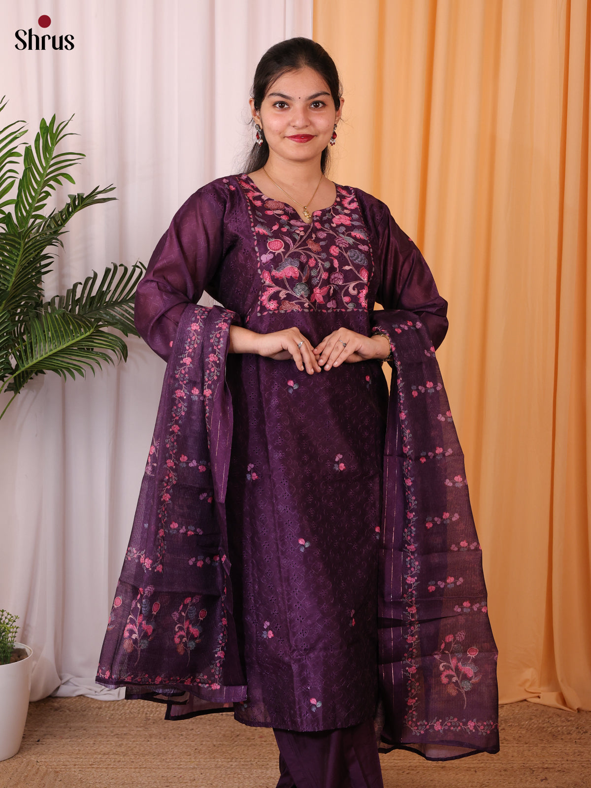 Purple - Readymade Suits - Shop on Shrus.com