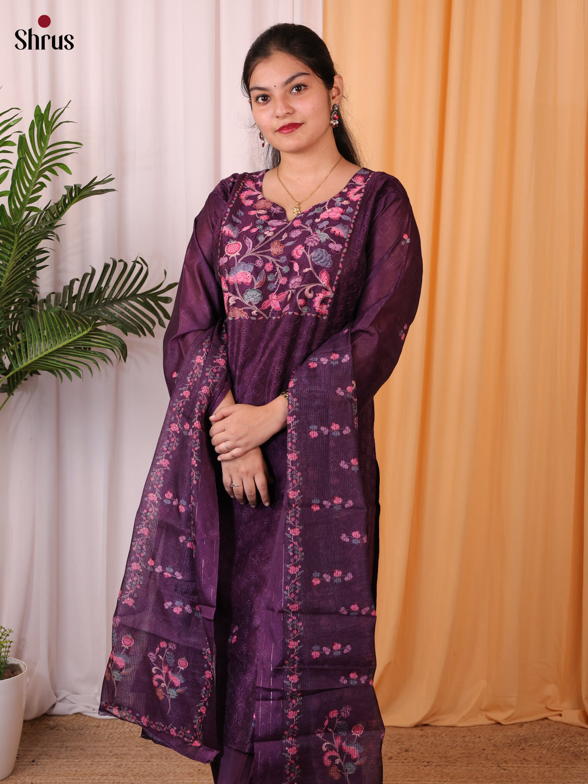 Purple - Readymade Suits - Shop on Shrus.com