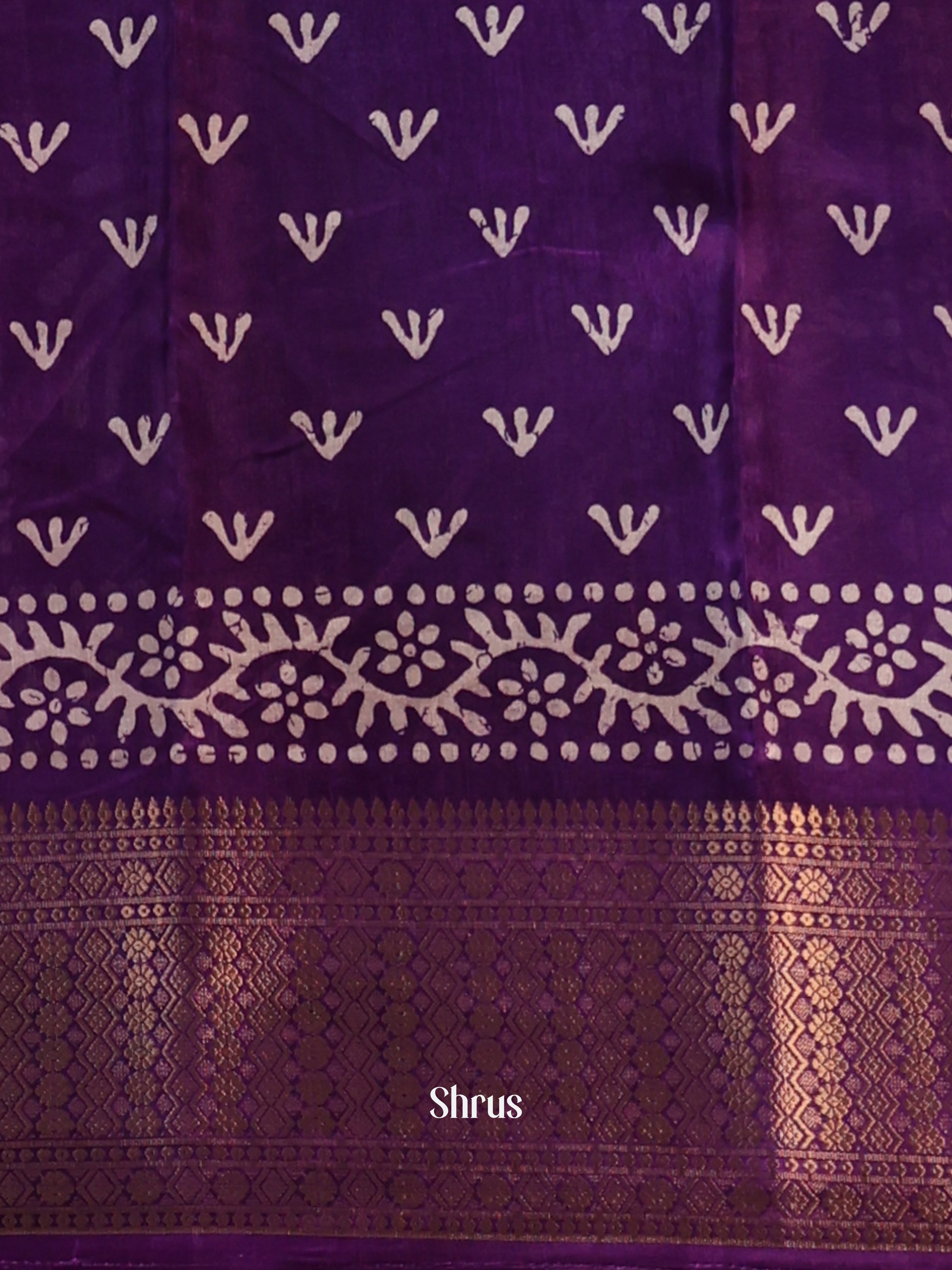CIS20302 - Semi Crepe Saree - Shop on Shrus.com