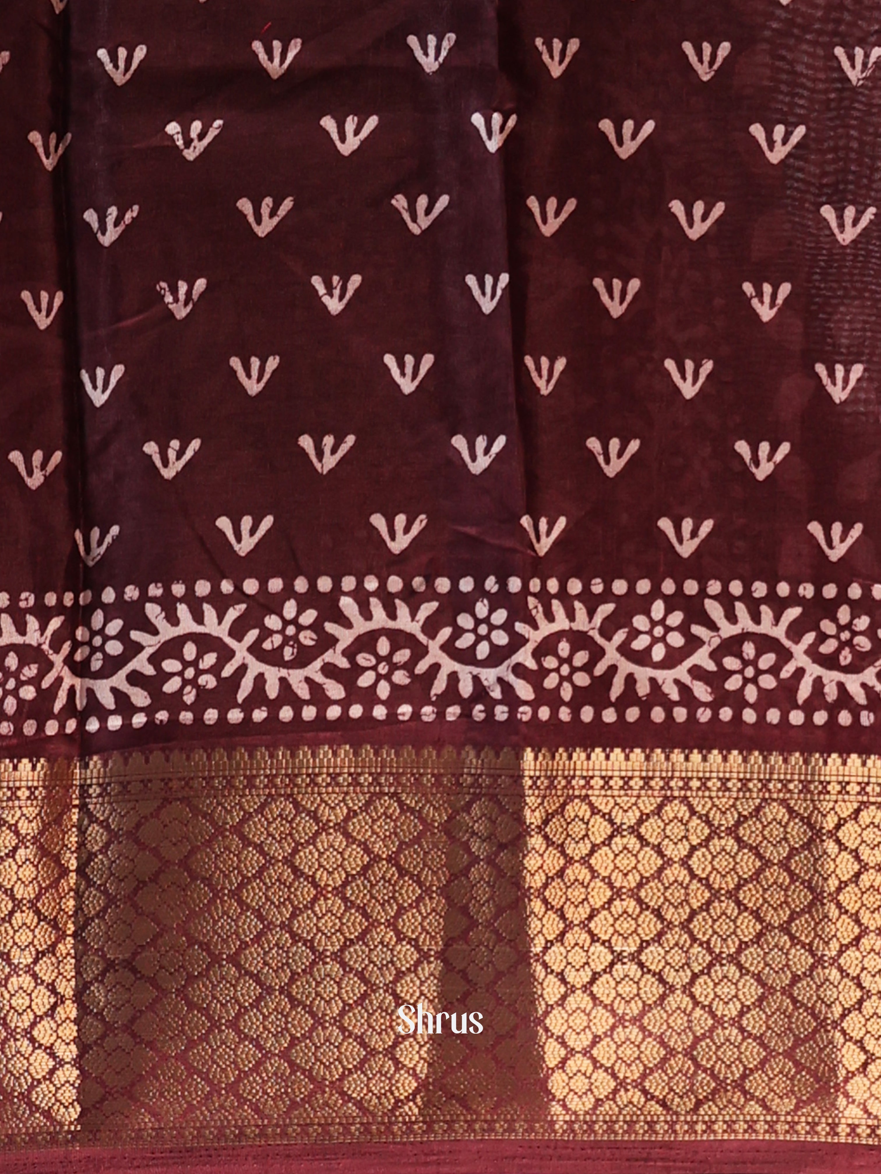 CIS20304 - Semi Crepe Saree - Shop on Shrus.com