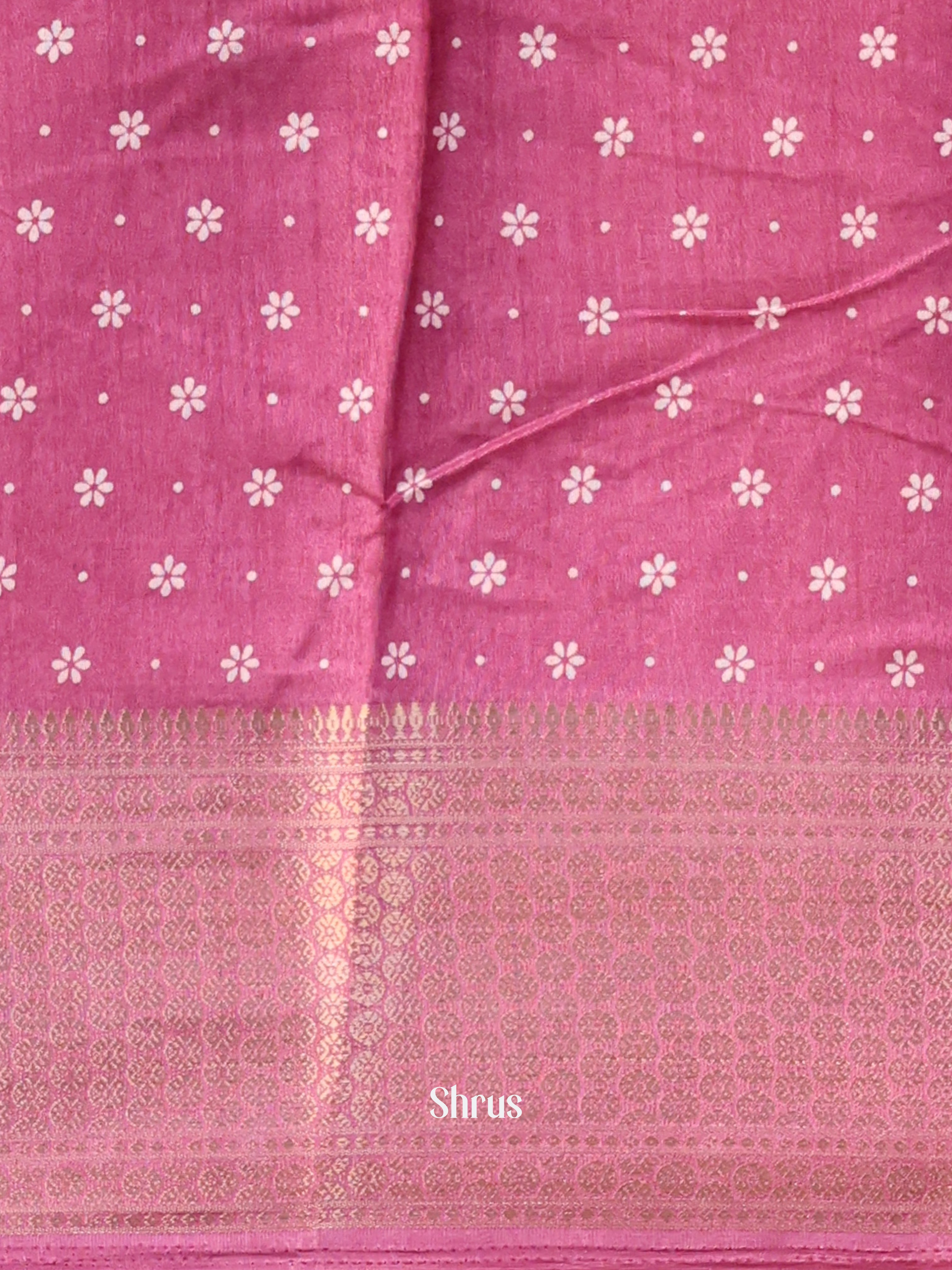 CIS20345 - Semi Crepe Saree - Shop on Shrus.com