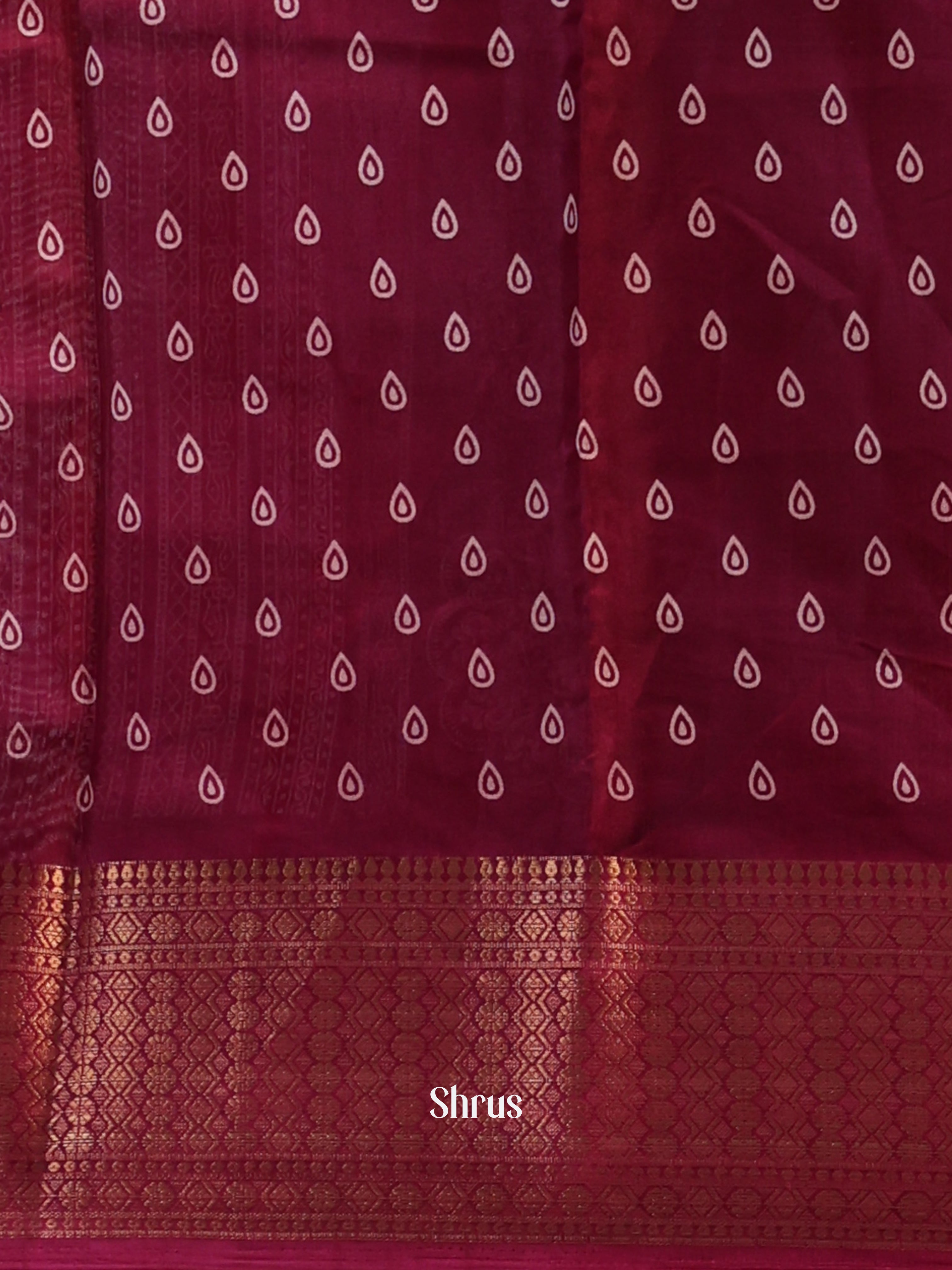 CIS20365 - Semi Crepe Saree - Shop on Shrus.com
