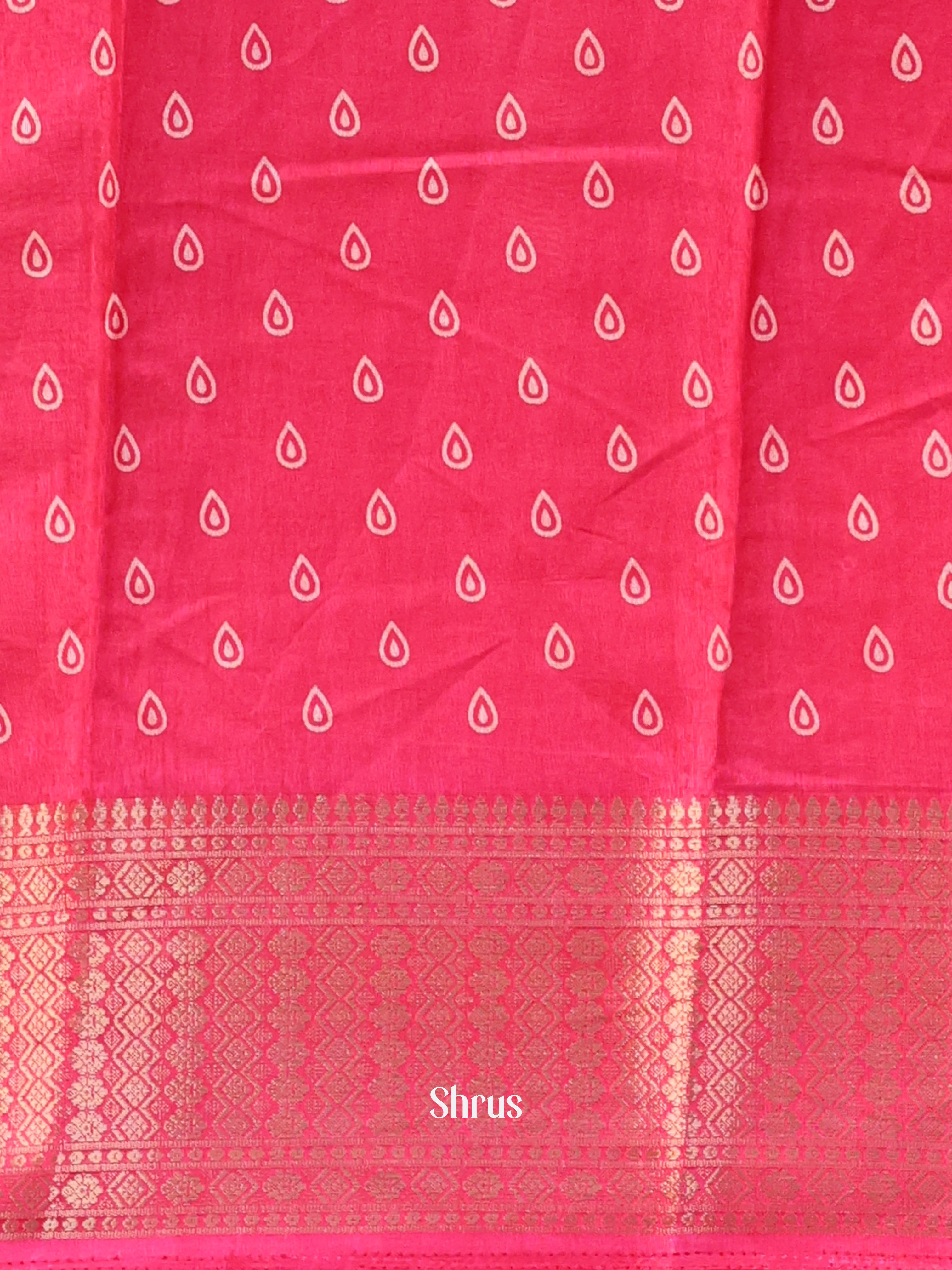Pink - Semi Crepe Saree - Shop on Shrus.com