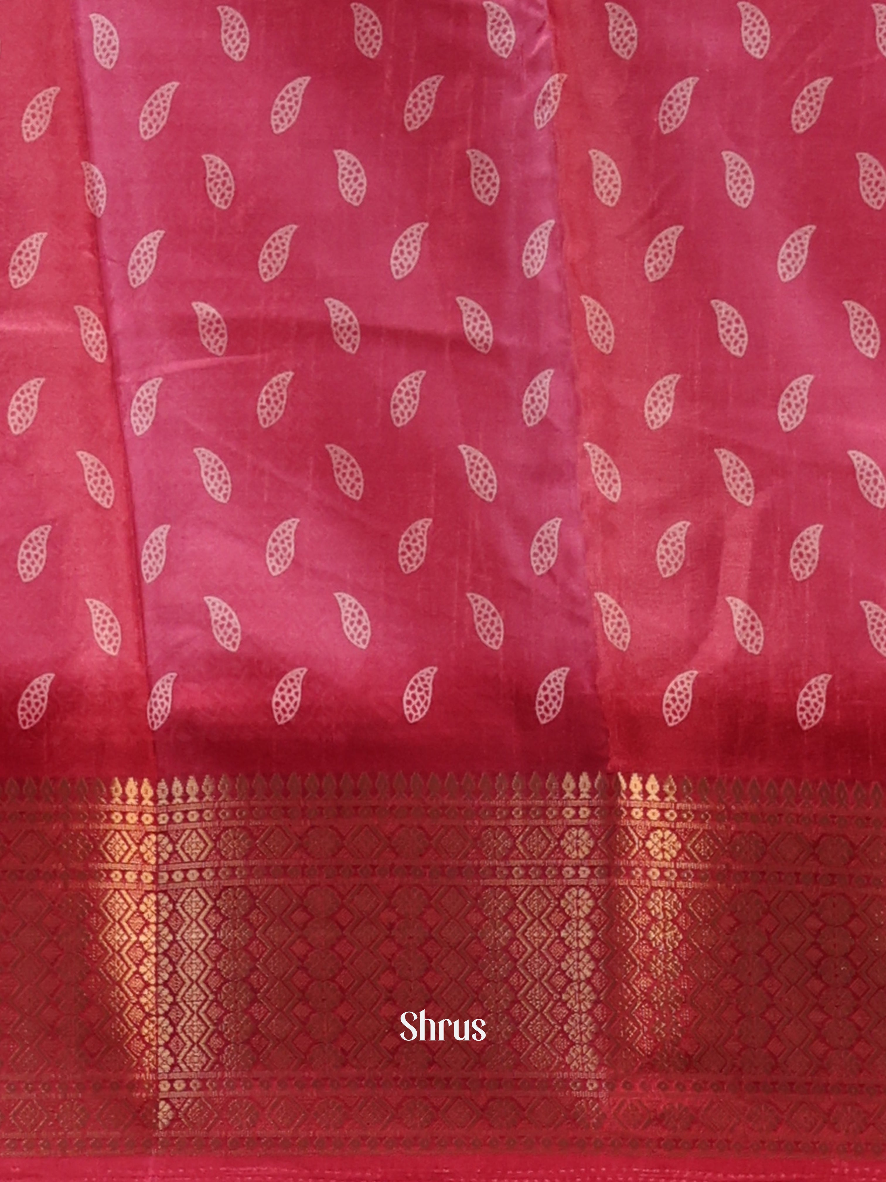 CIS20377 - Semi Crepe Saree - Shop on Shrus.com