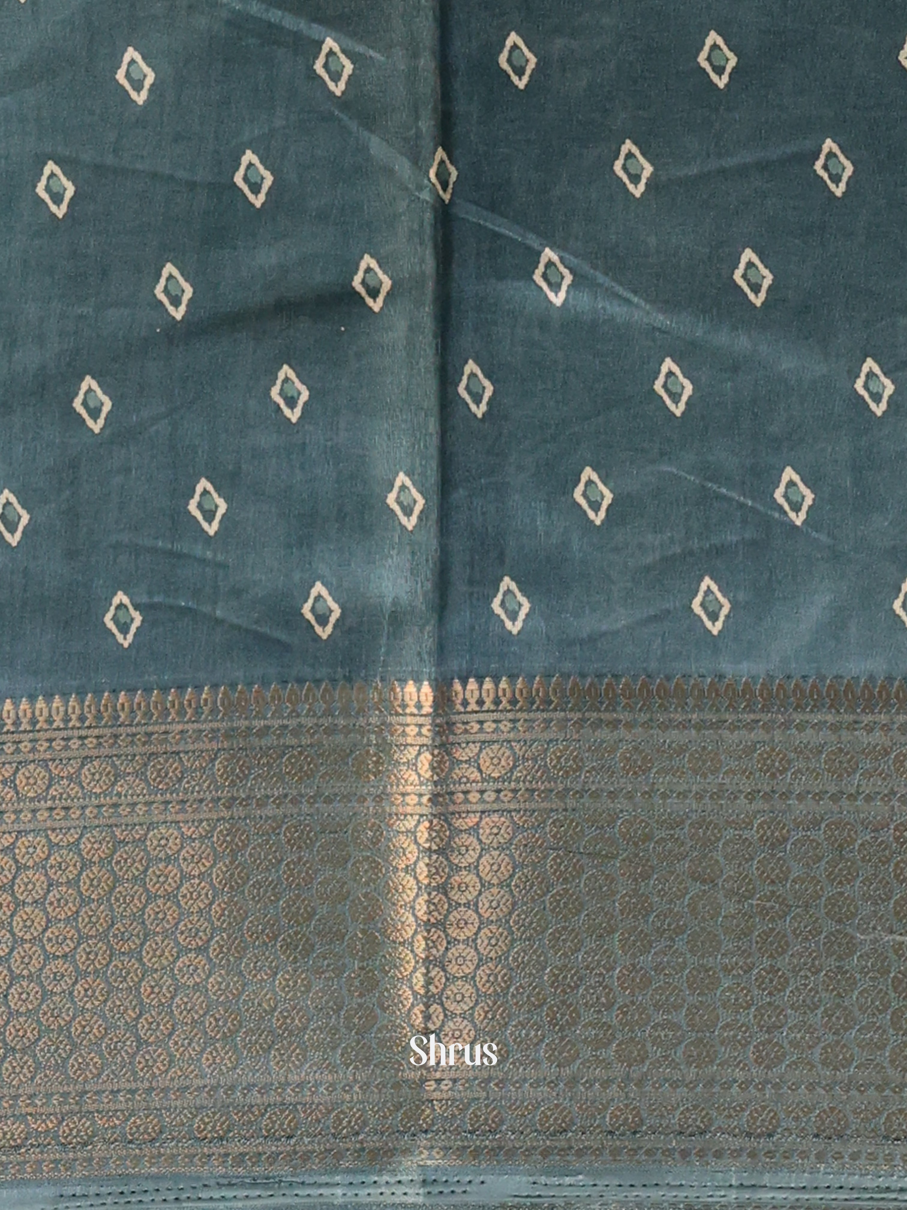 Grey - Semi Crepe Saree - Shop on Shrus.com