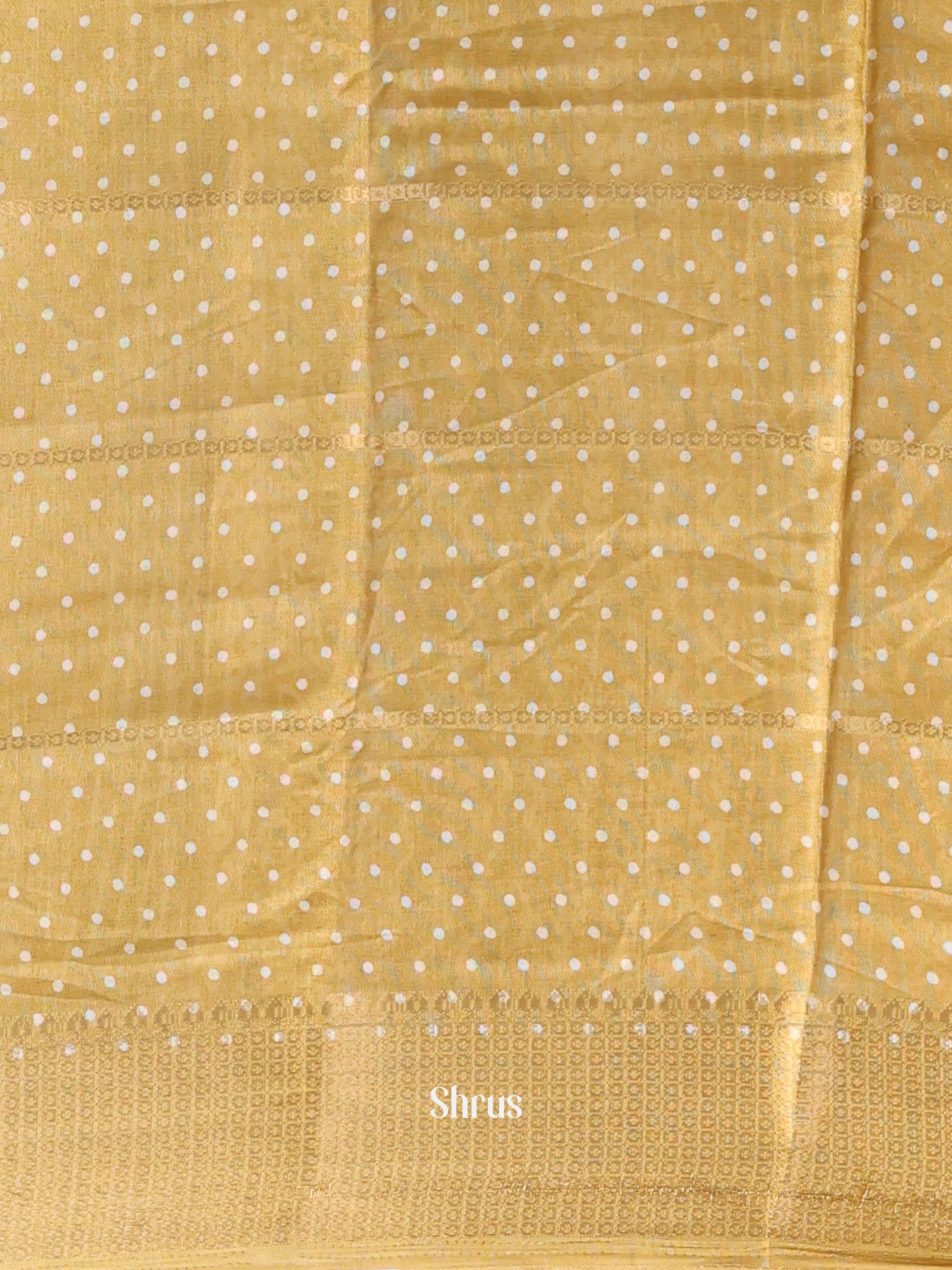 Beige - Semi Crepe Saree - Shop on Shrus.com