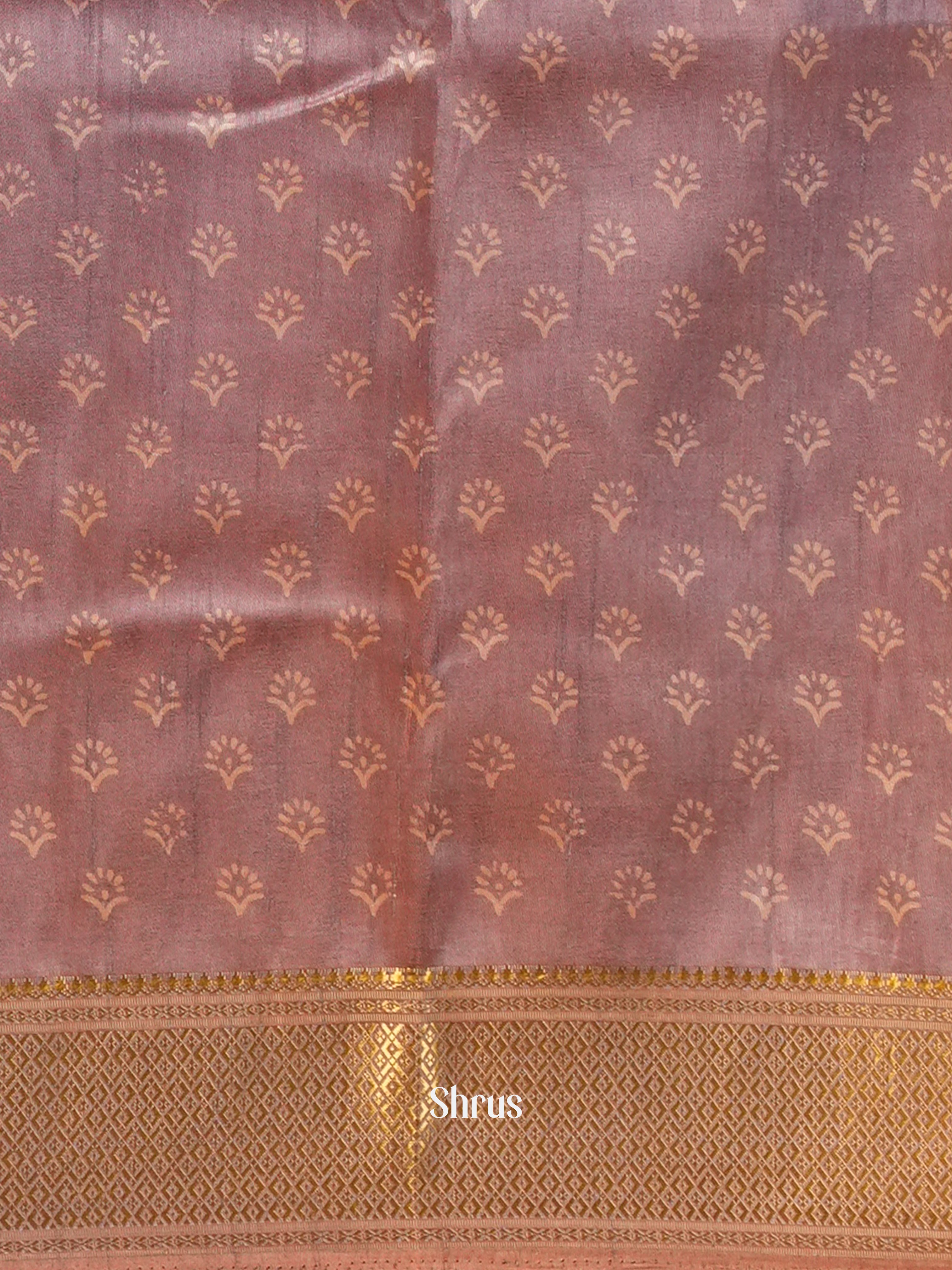 Purple - Semi Crepe Saree - Shop on Shrus.com