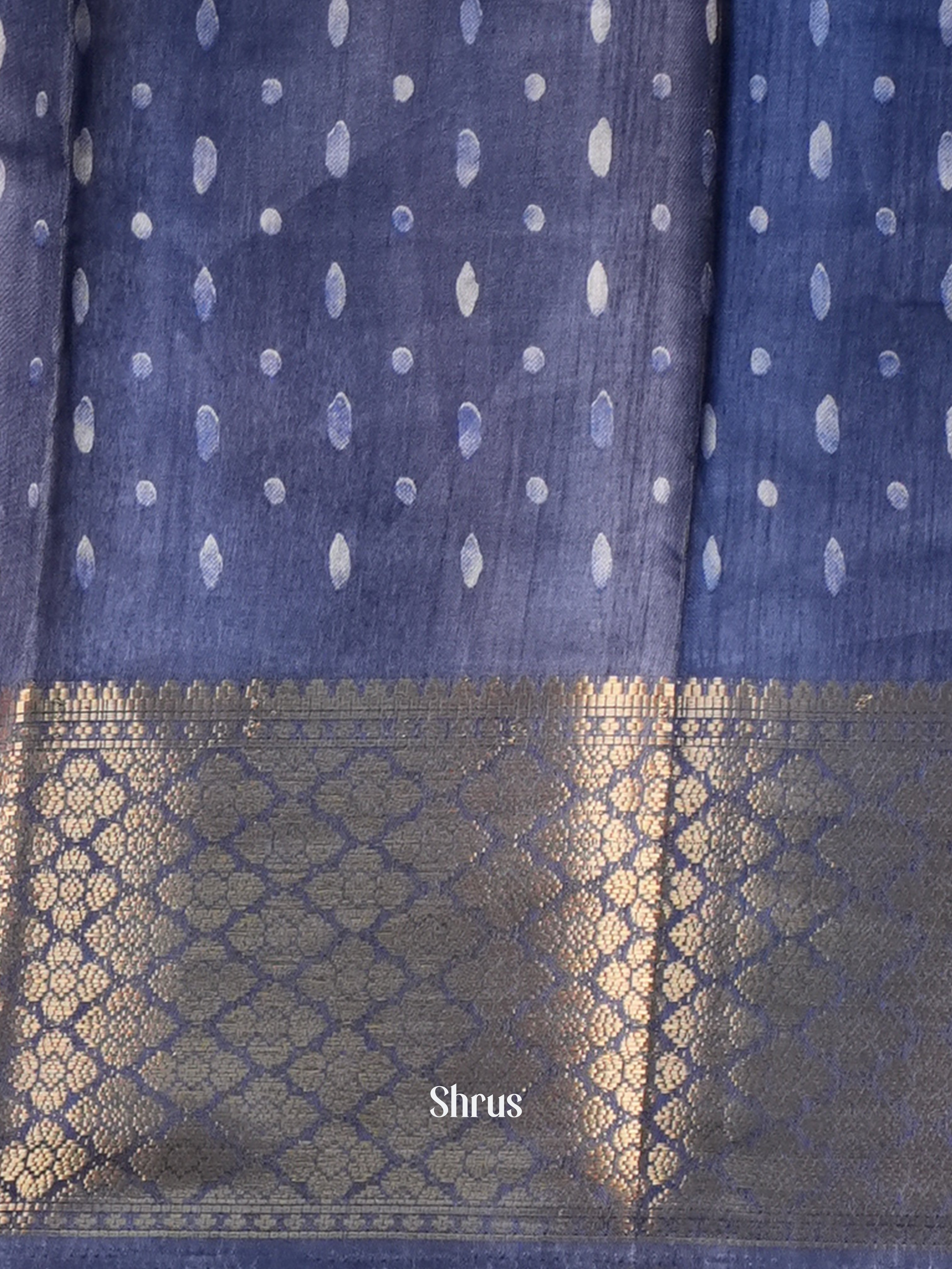 Purple - Semi Crepe Saree - Shop on Shrus.com