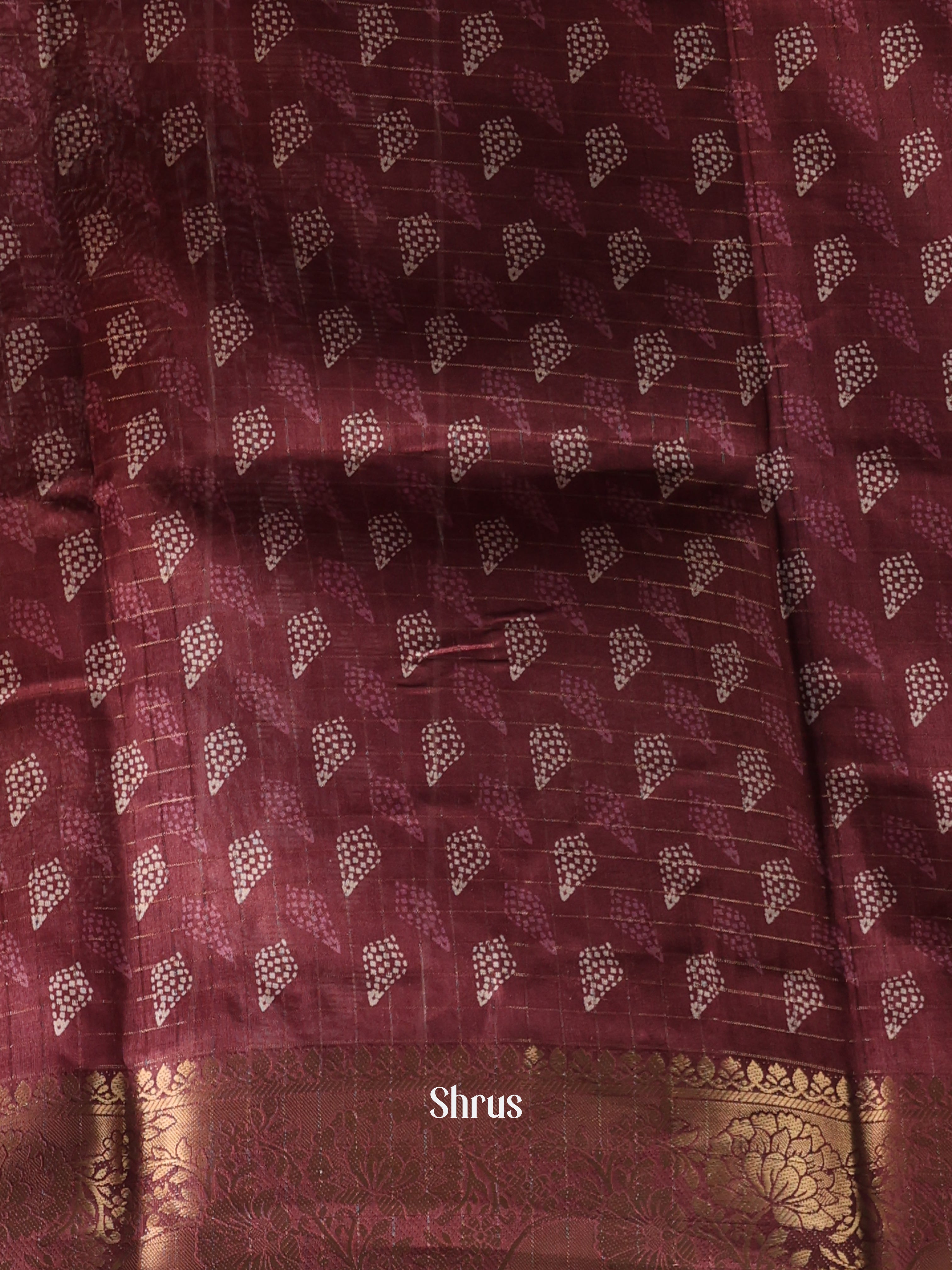 Onion Peel - Semi Crepe Saree - Shop on Shrus.com