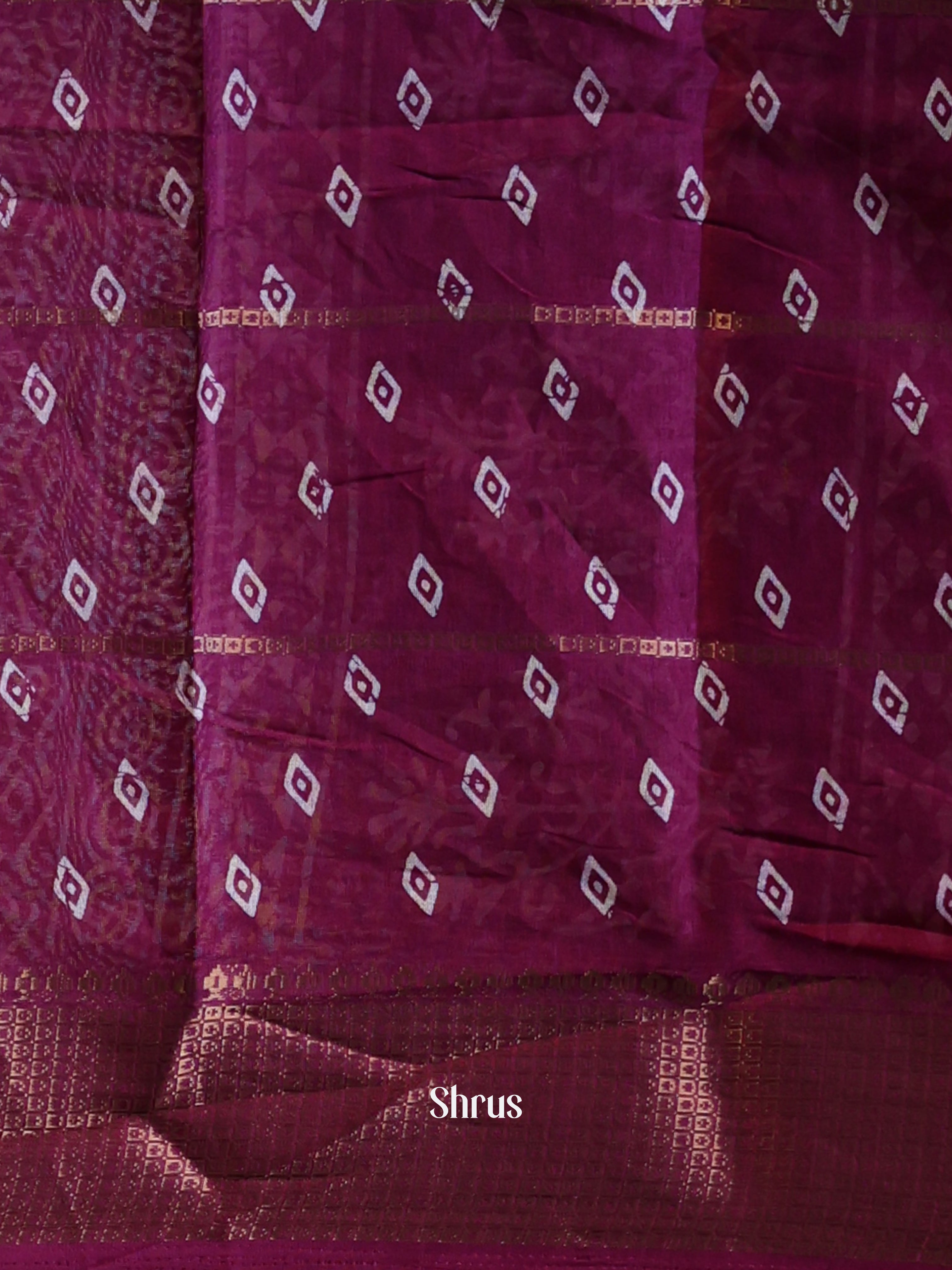 CIS21225 - Semi Crepe Saree - Shop on Shrus.com