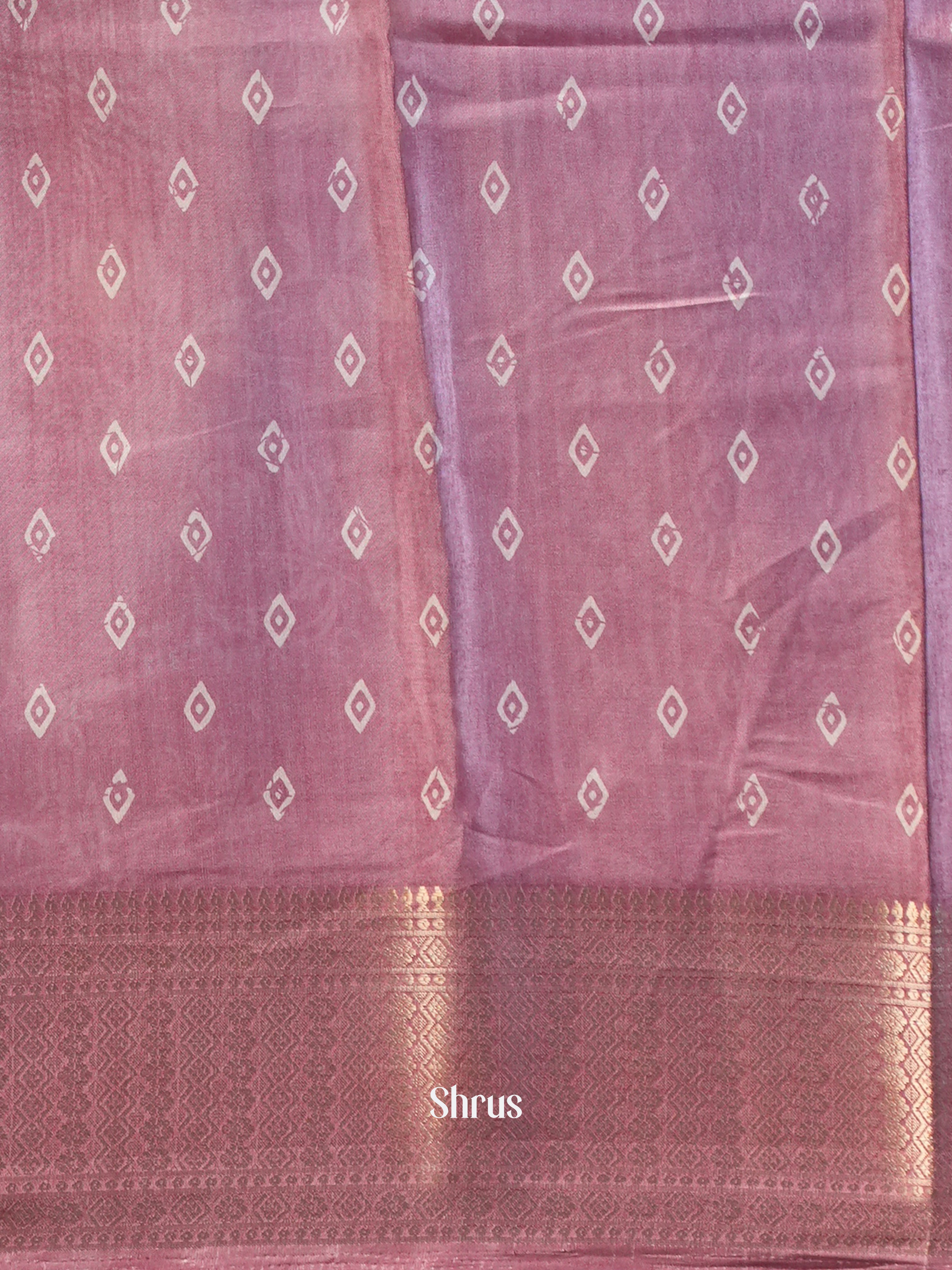 Purple - Semi Crepe Saree - Shop on Shrus.com