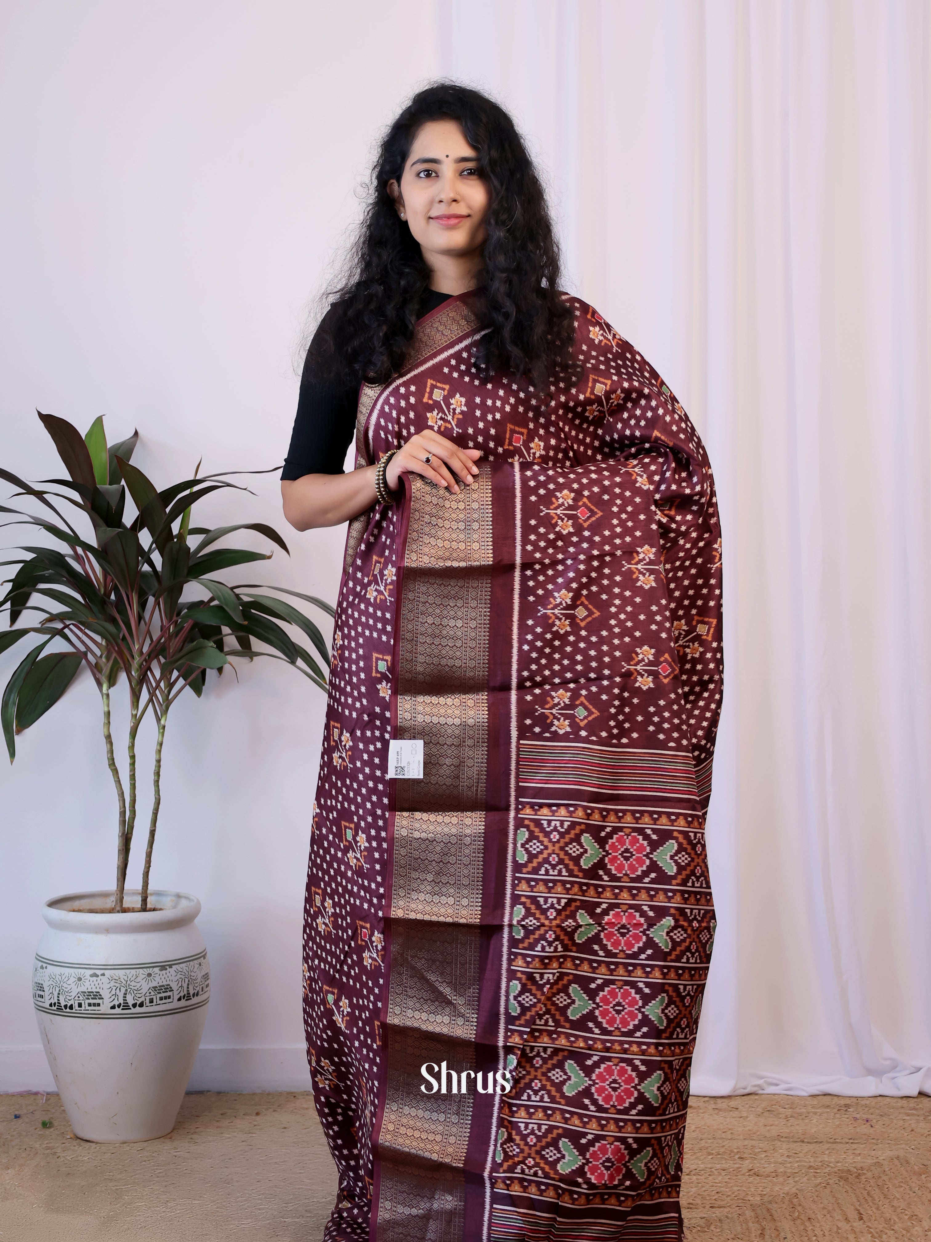 CIS21326 - Semi Crepe Saree - Shop on Shrus.com