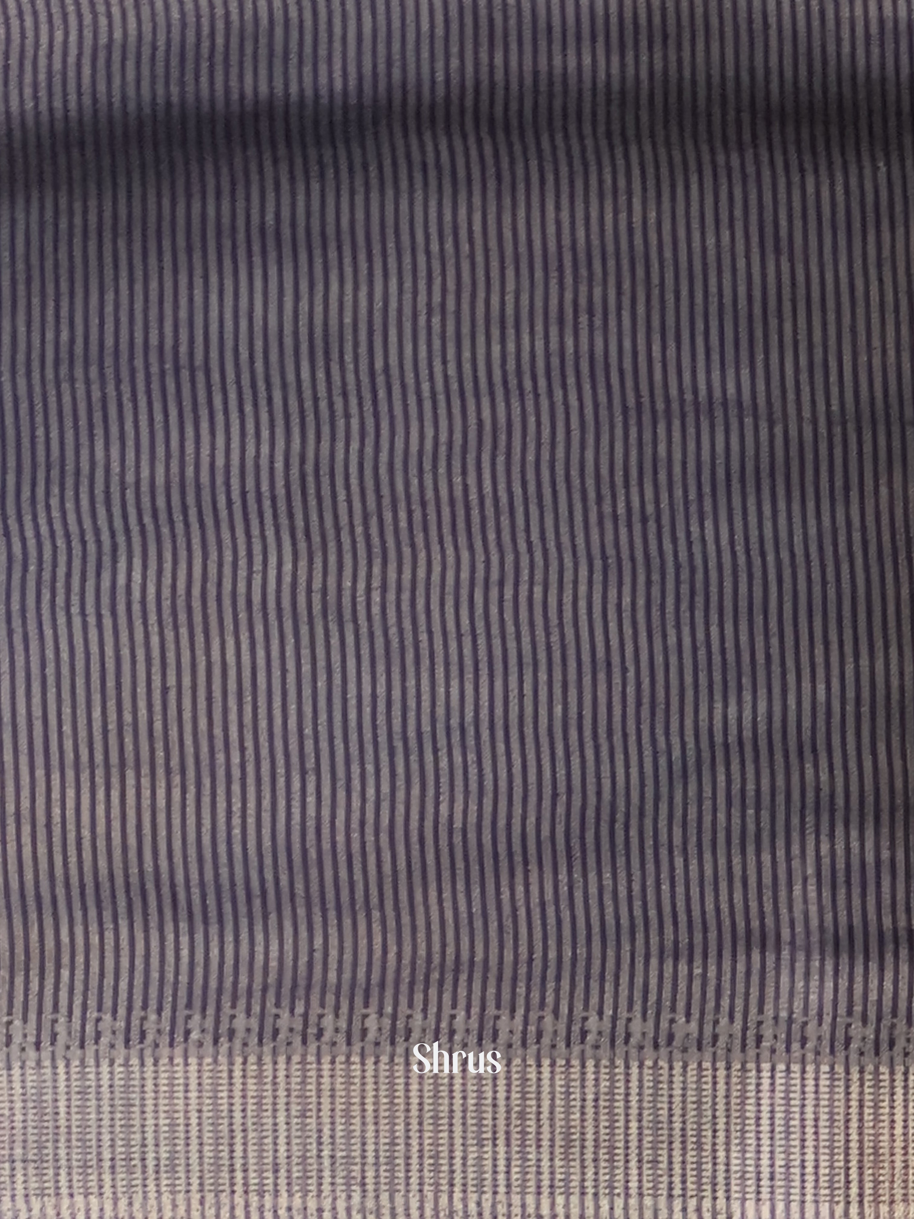 Cream & Black- Semi Tussar Saree - Shop on Shrus.com