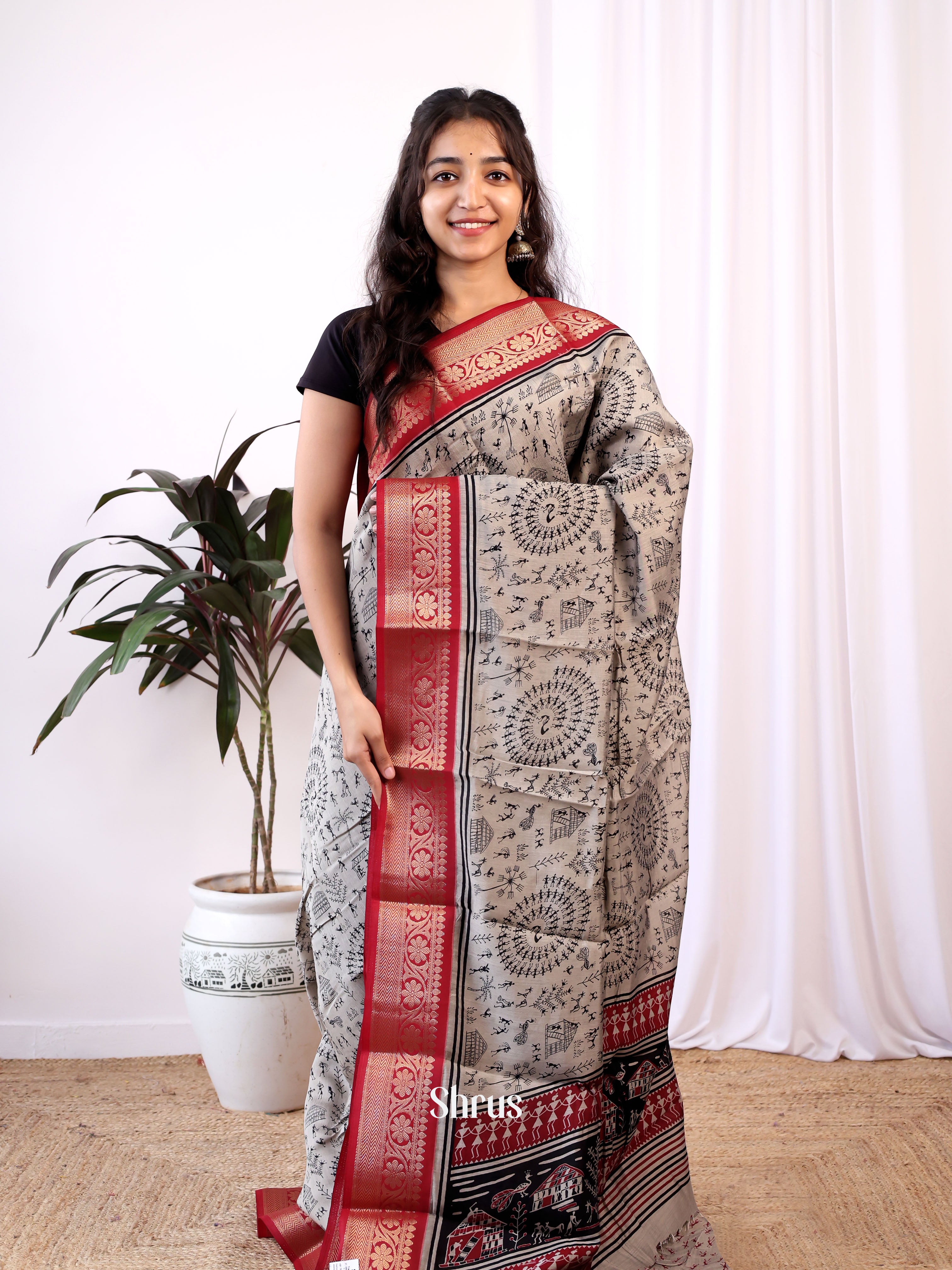 CIS23041 - Art Modal Saree - Shop on Shrus.com