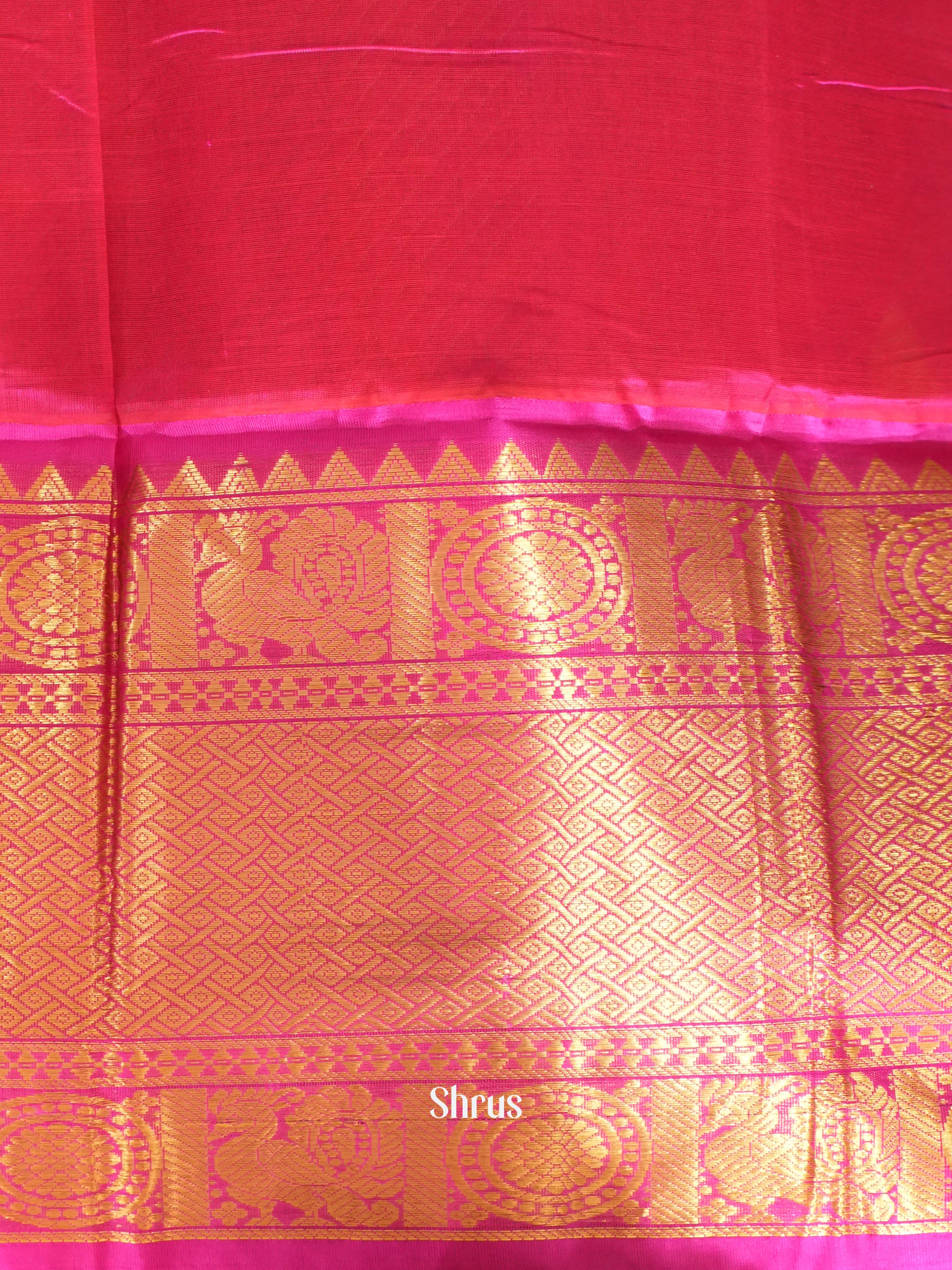 CIS23123 - Silk Cotton Saree - Shop on Shrus.com