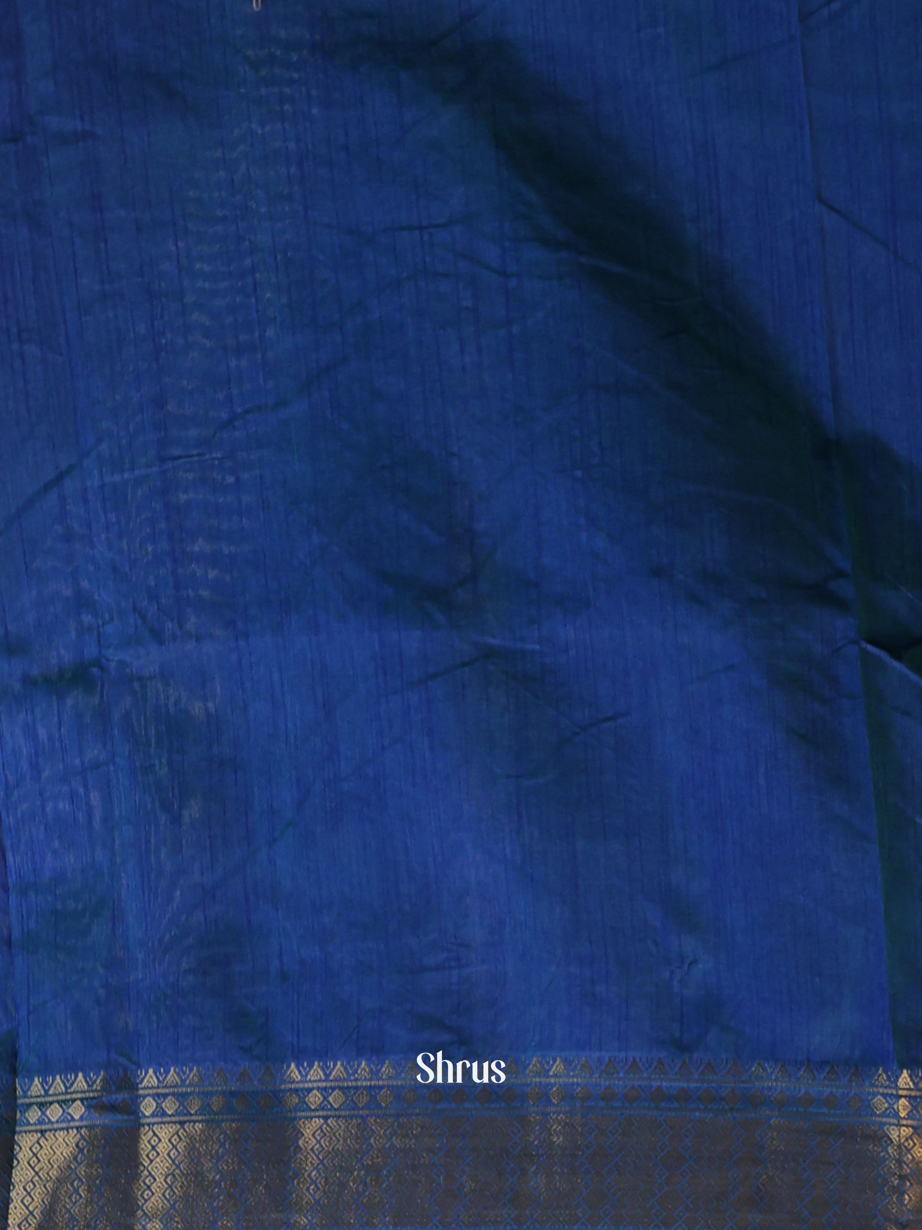 Green & Blue - Semi Patola Saree - Shop on Shrus.com