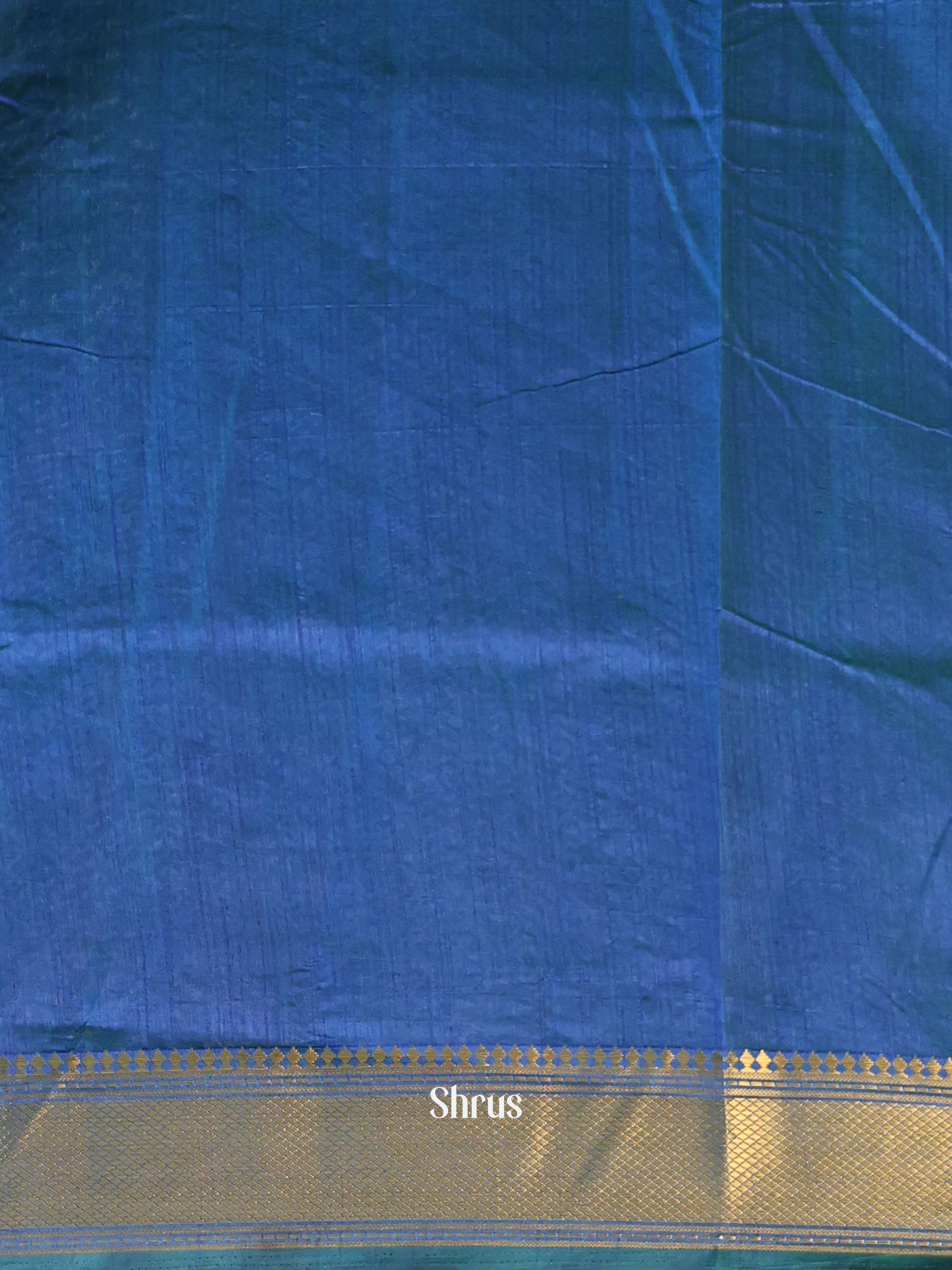 Green & Blue - Semi Patola Saree - Shop on Shrus.com