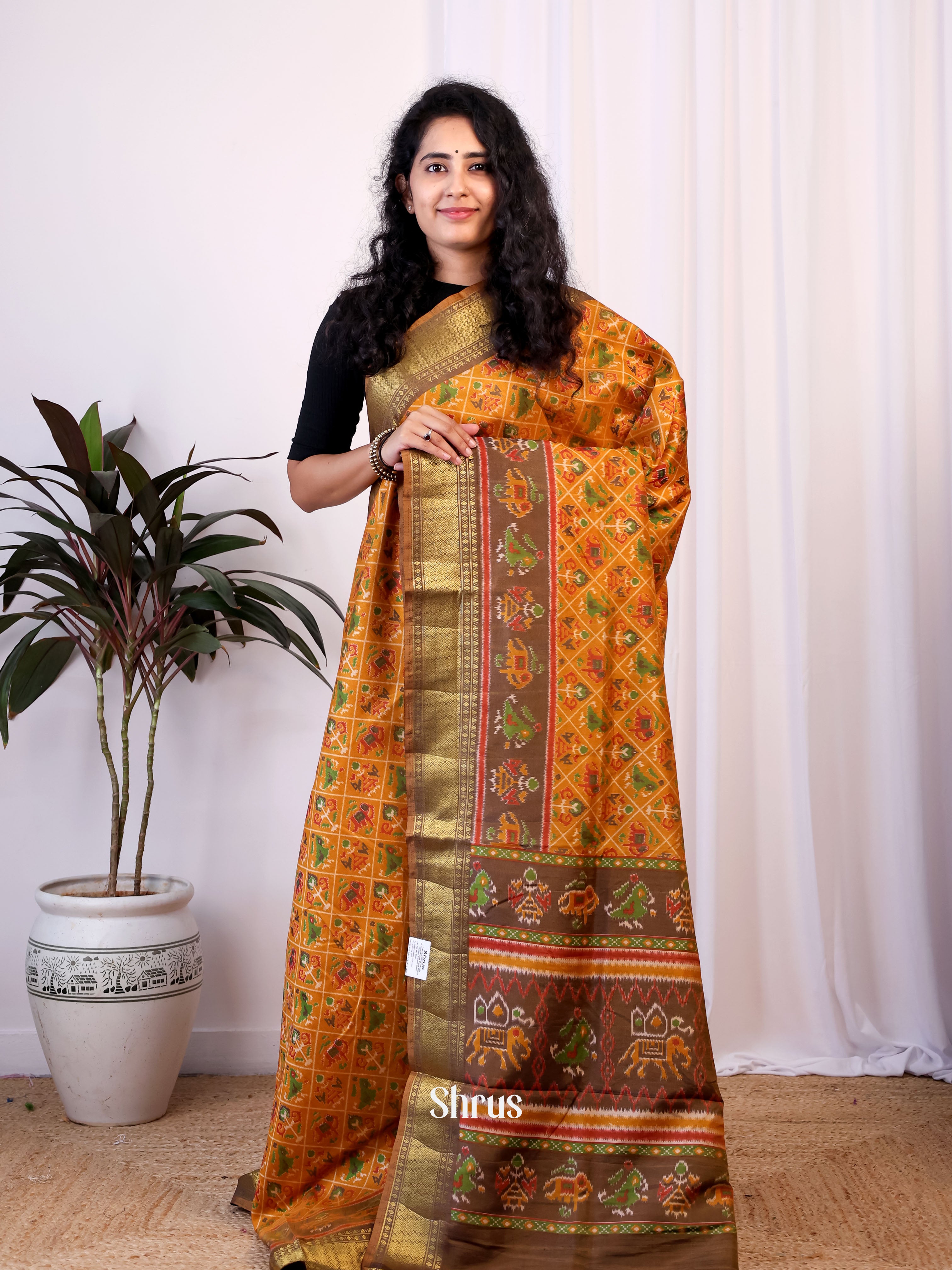 CIS23143 - Semi Patola Saree - Shop on Shrus.com