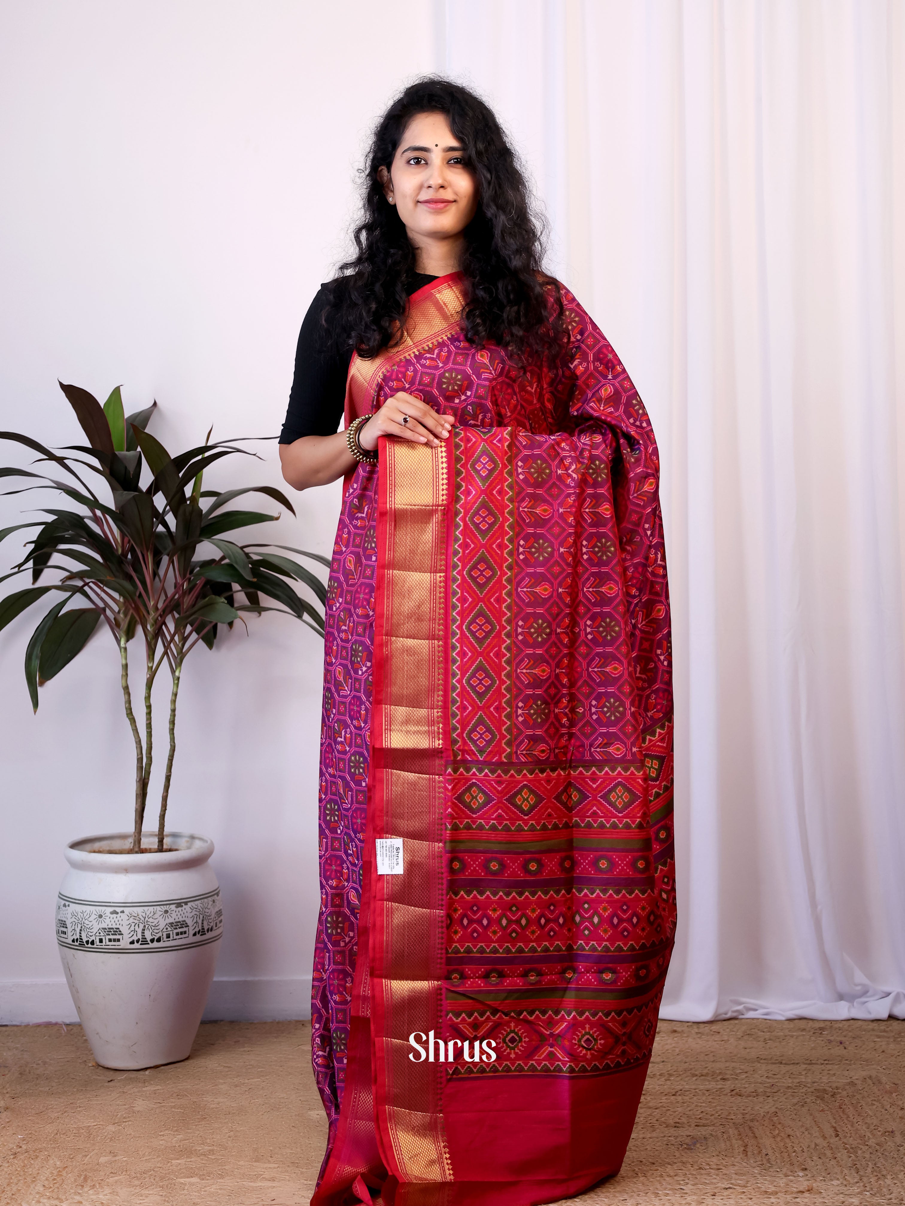 CIS23144 - Semi Patola Saree - Shop on Shrus.com