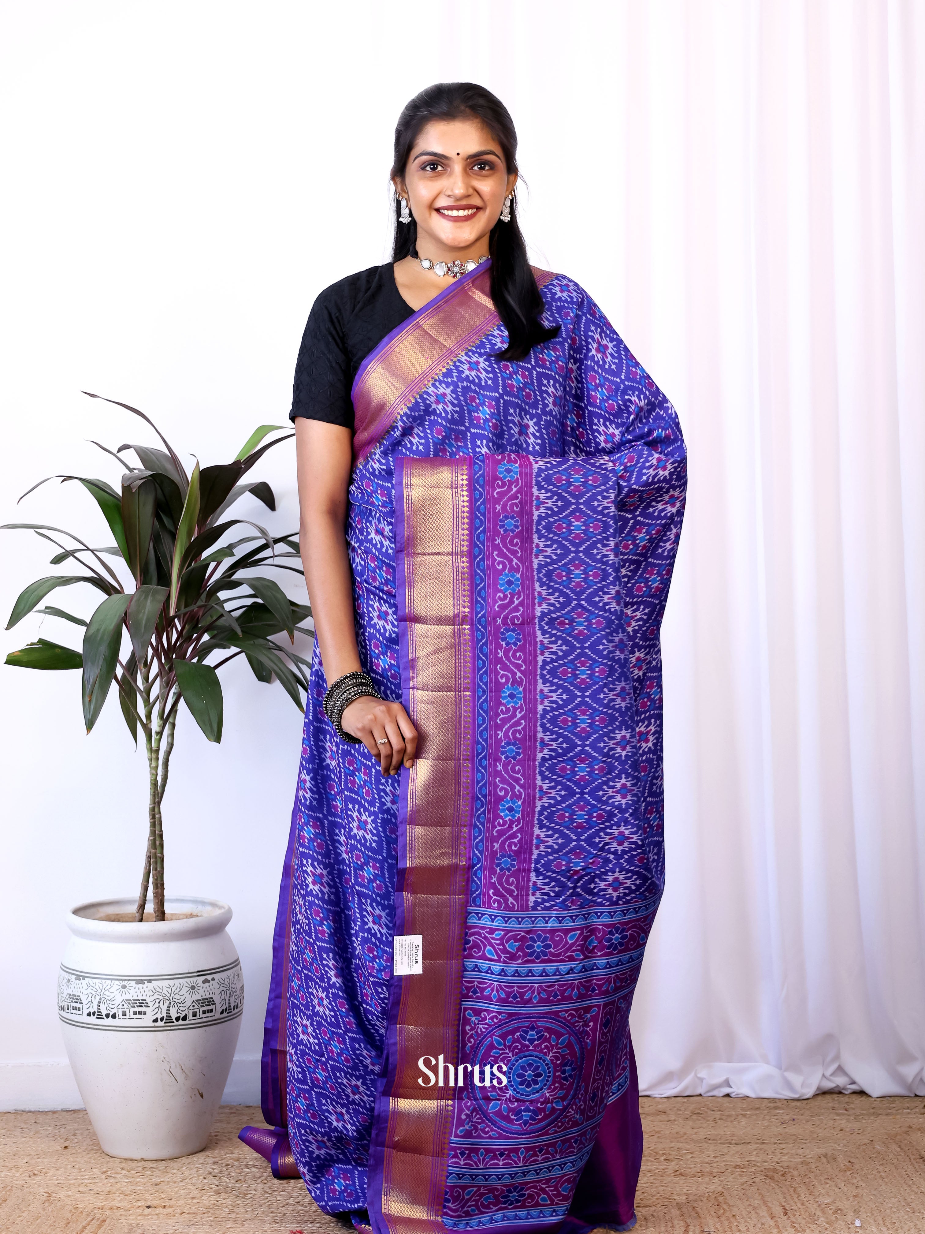 CIS23145 - Semi Patola Saree - Shop on Shrus.com