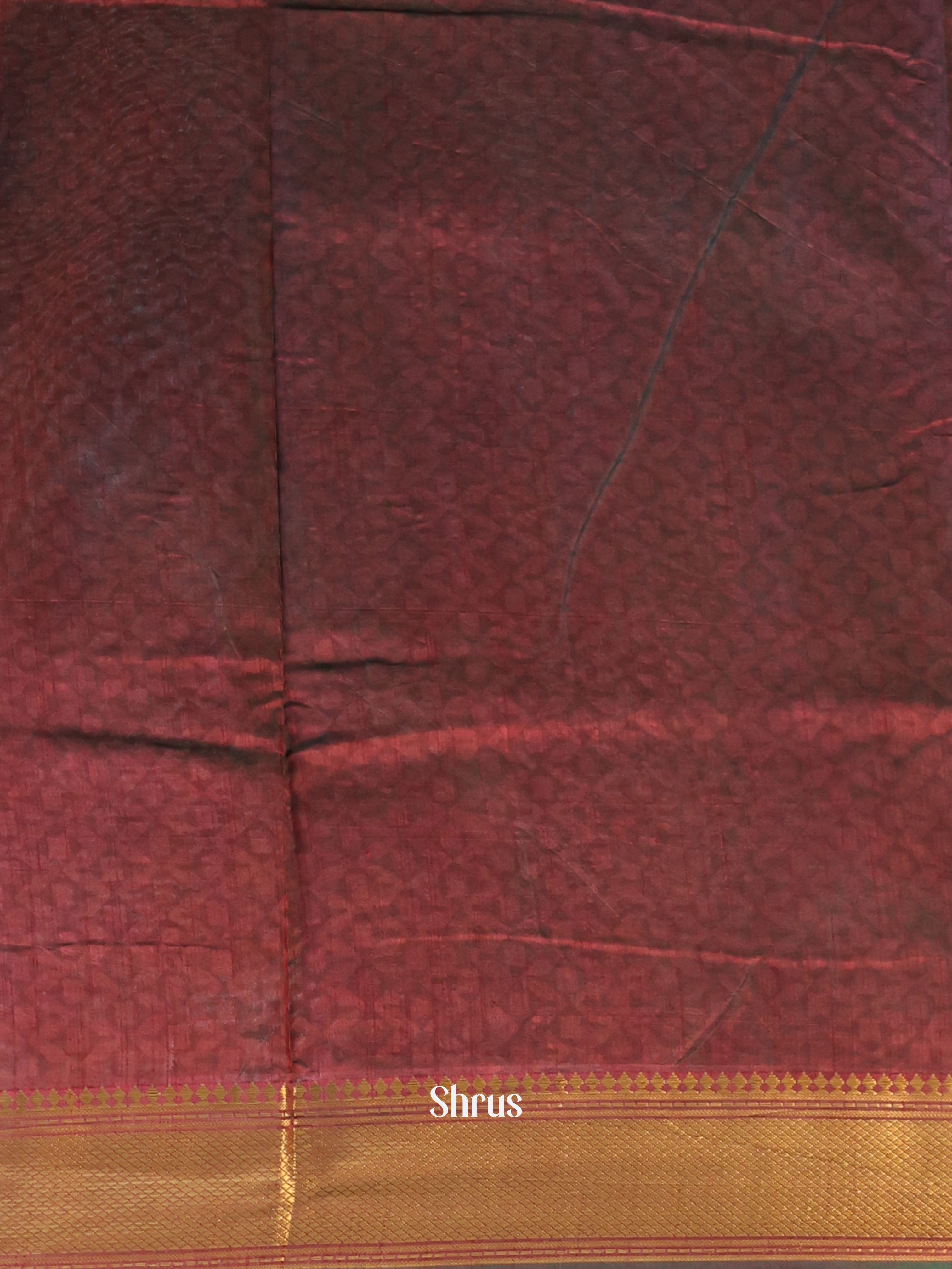 Green & Brown - Semi Patola Saree - Shop on Shrus.com