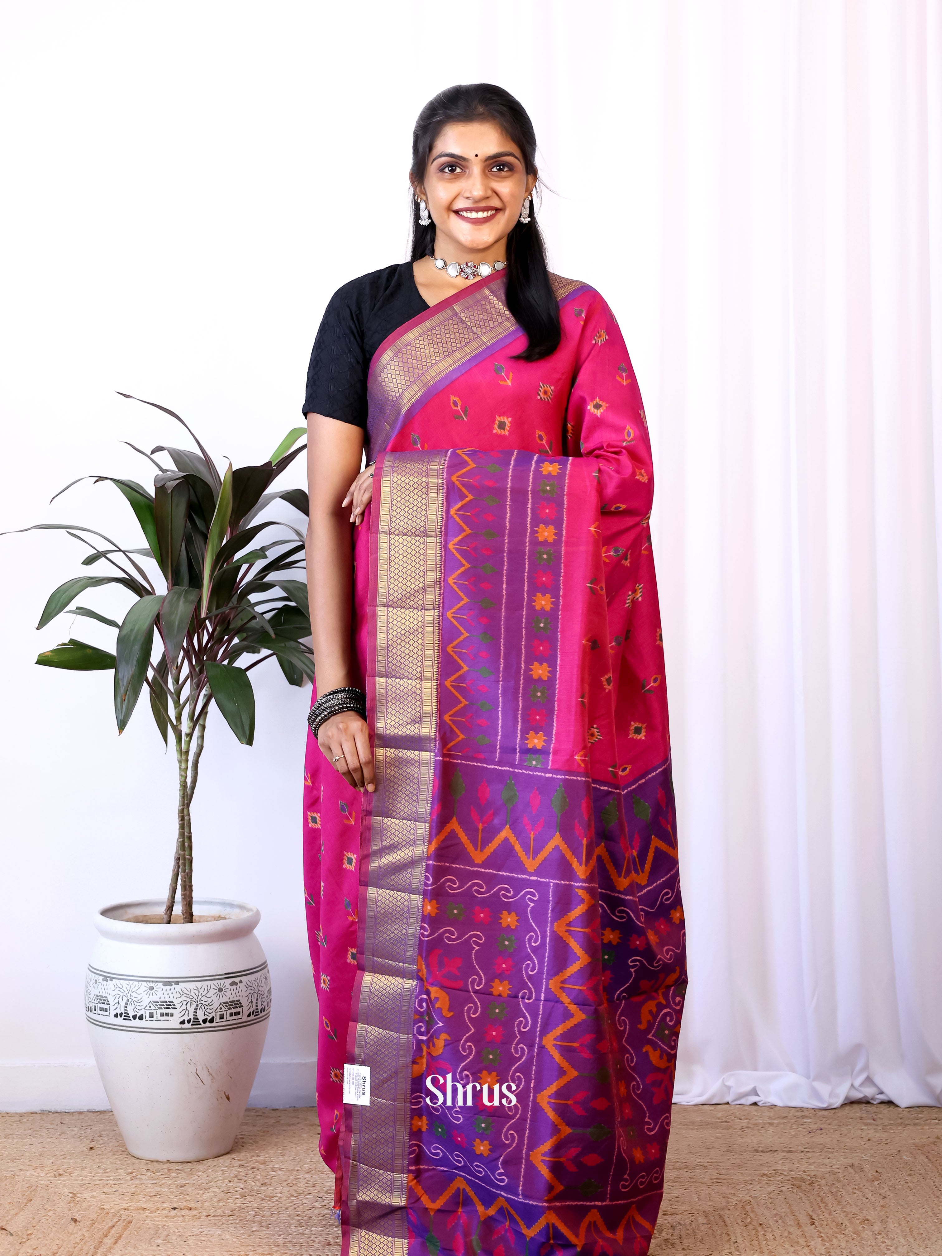 CIS23164 - Semi Patola Saree - Shop on Shrus.com
