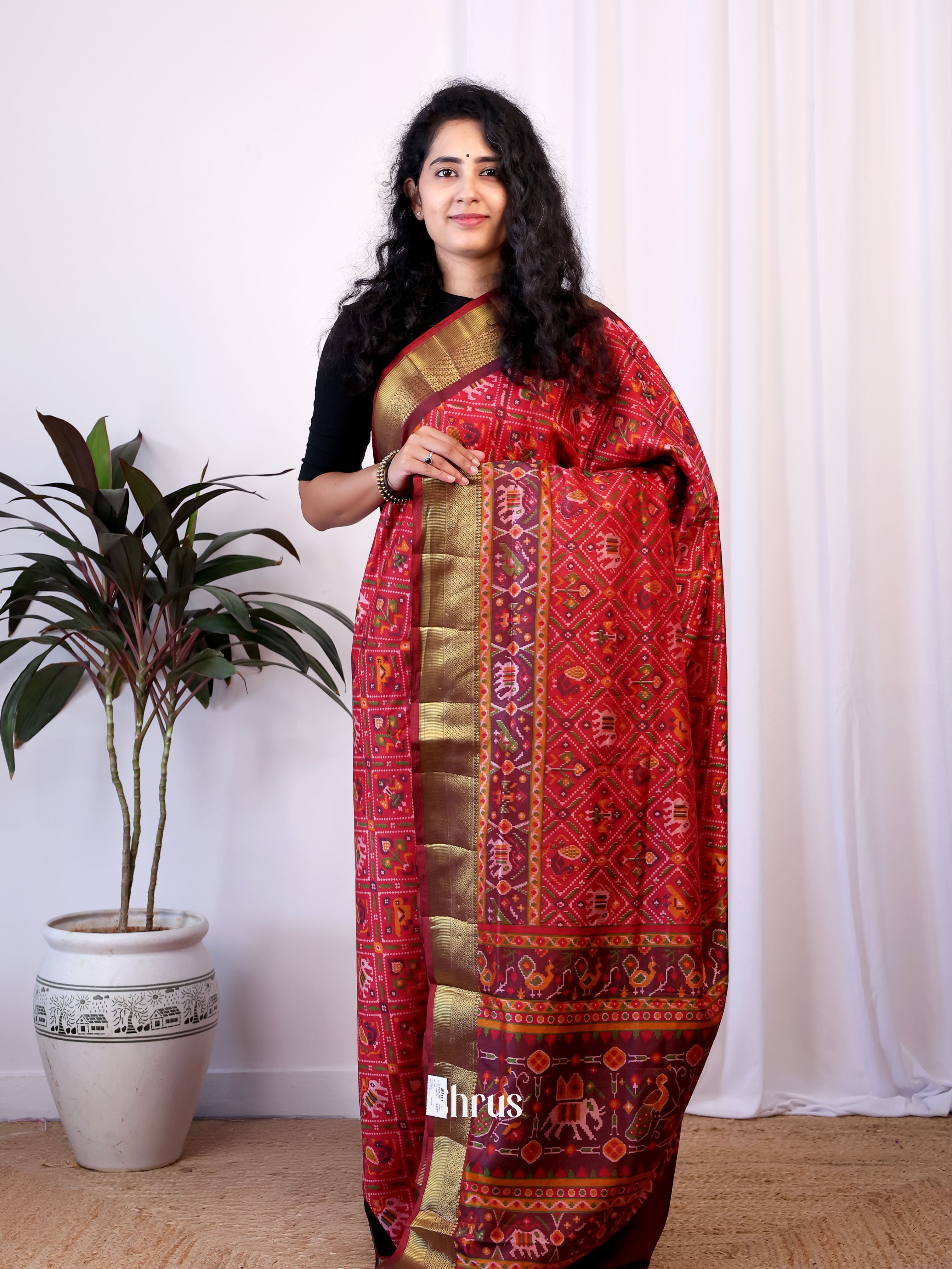 CIS23173 - Semi Patola Saree - Shop on Shrus.com