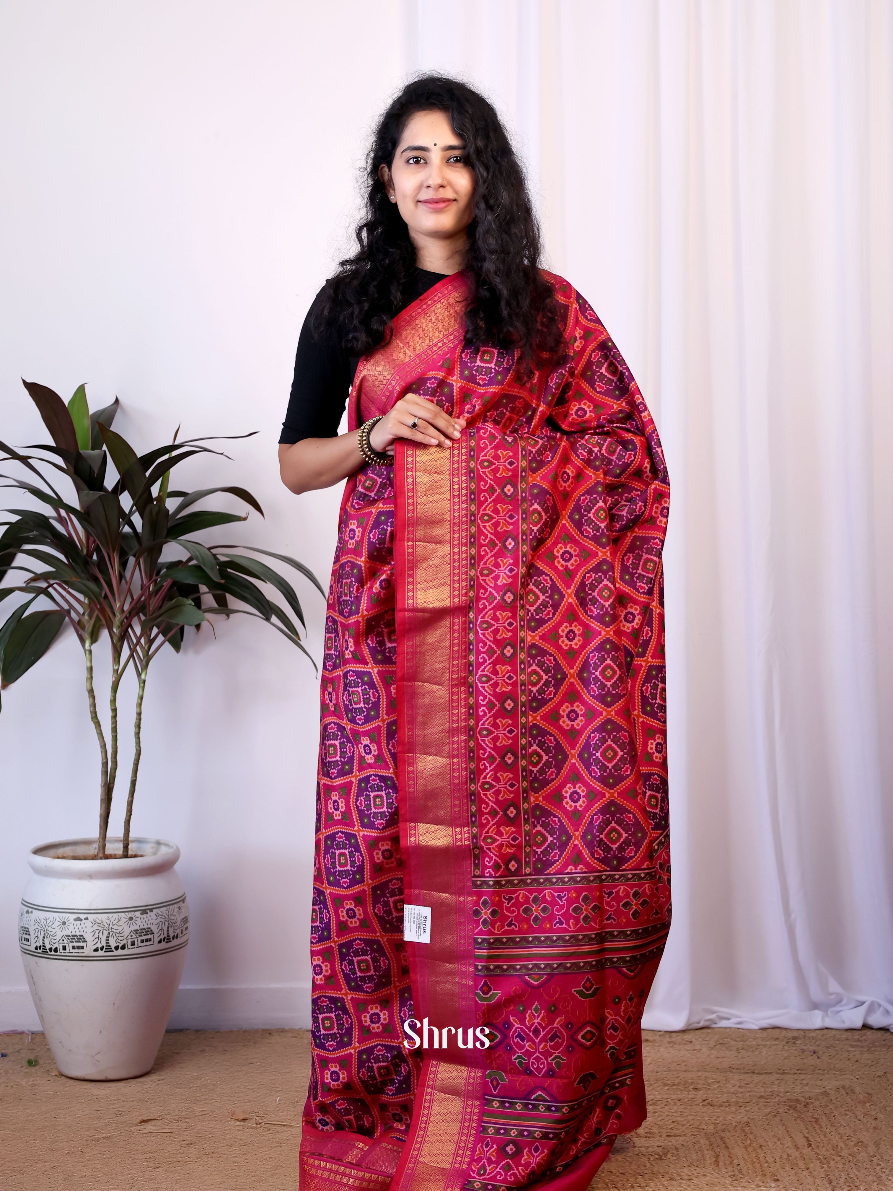 CIS23182 - Semi Patola Saree - Shop on Shrus.com