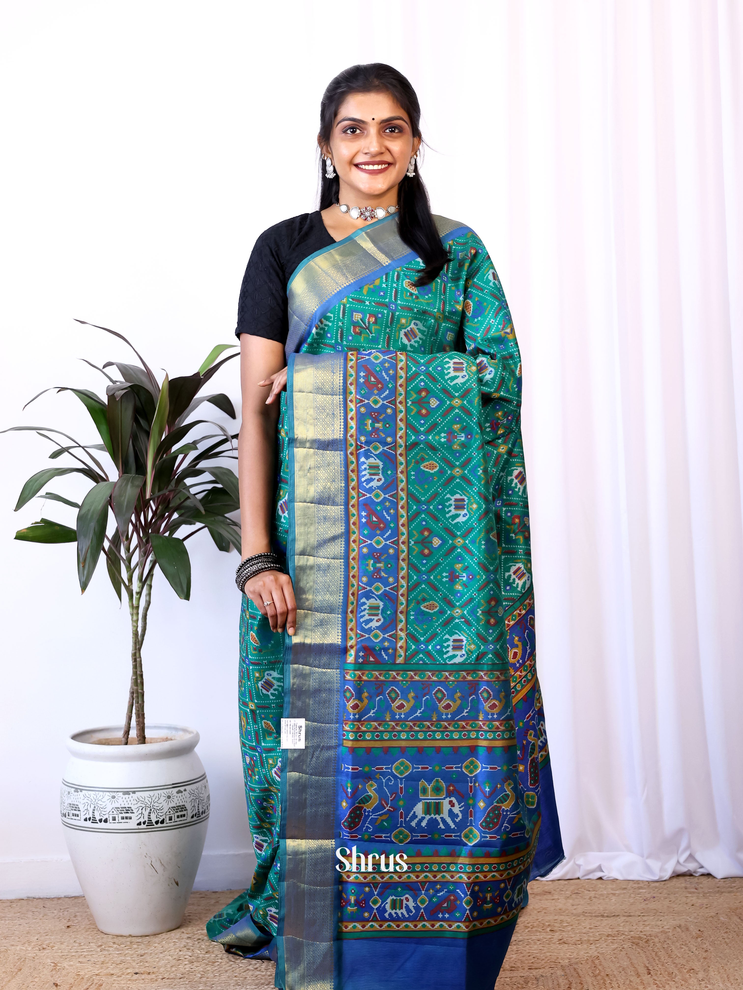 CIS23185 - Semi Patola Saree - Shop on Shrus.com